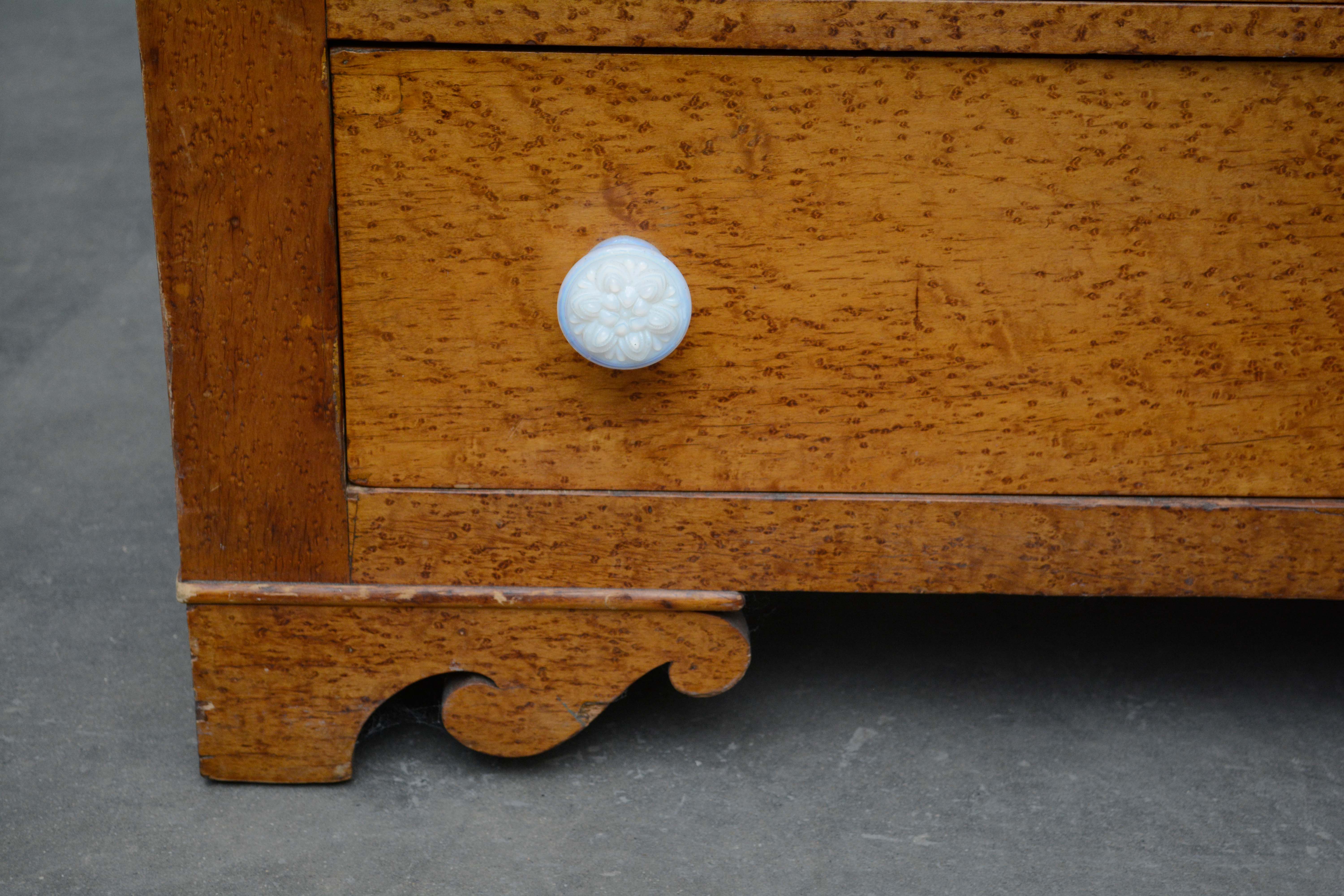 American Empire Bird's-Eye Maple Chest of Drawers, Mid 19th Century