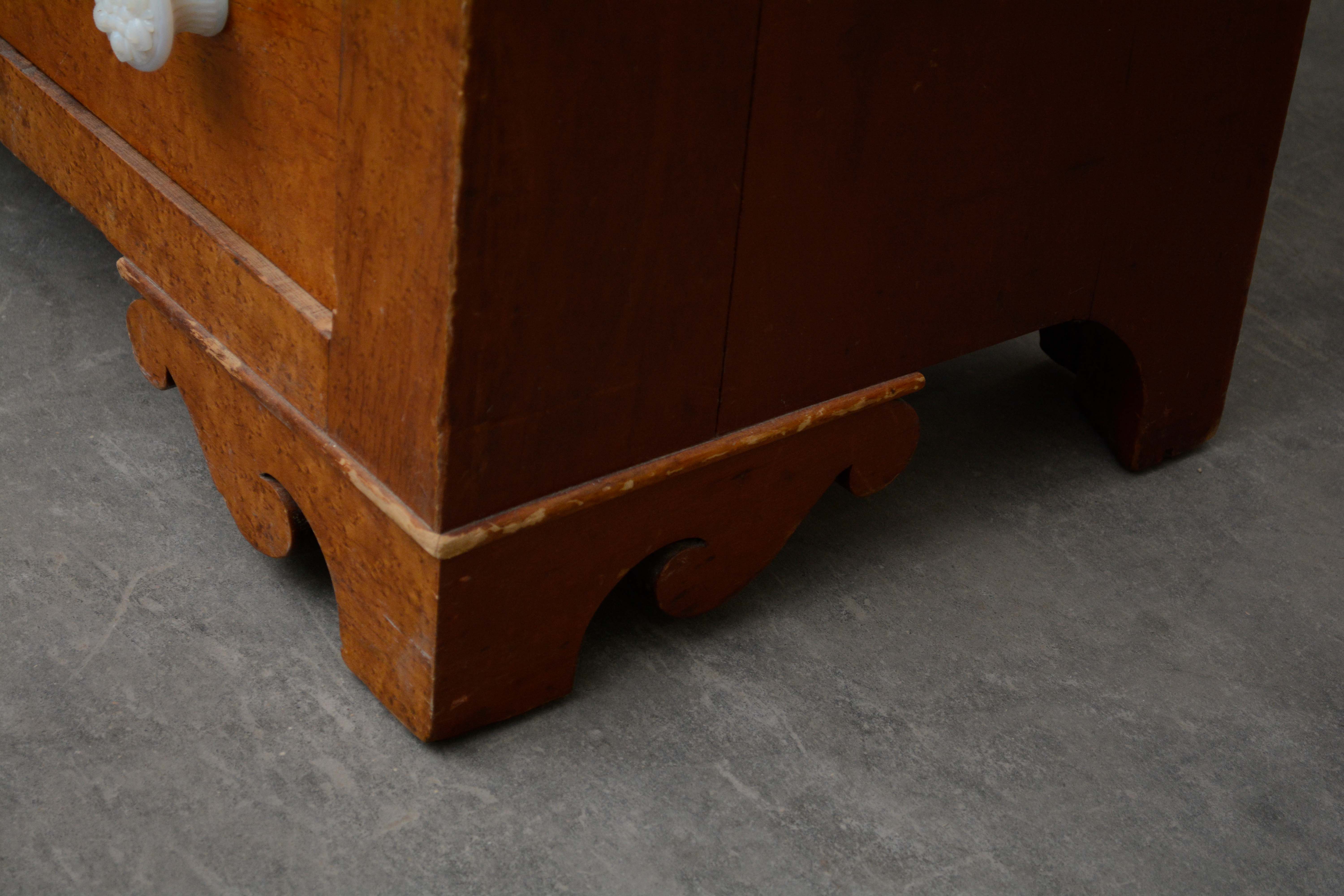 American Empire Bird's-Eye Maple Chest of Drawers, Mid 19th Century
