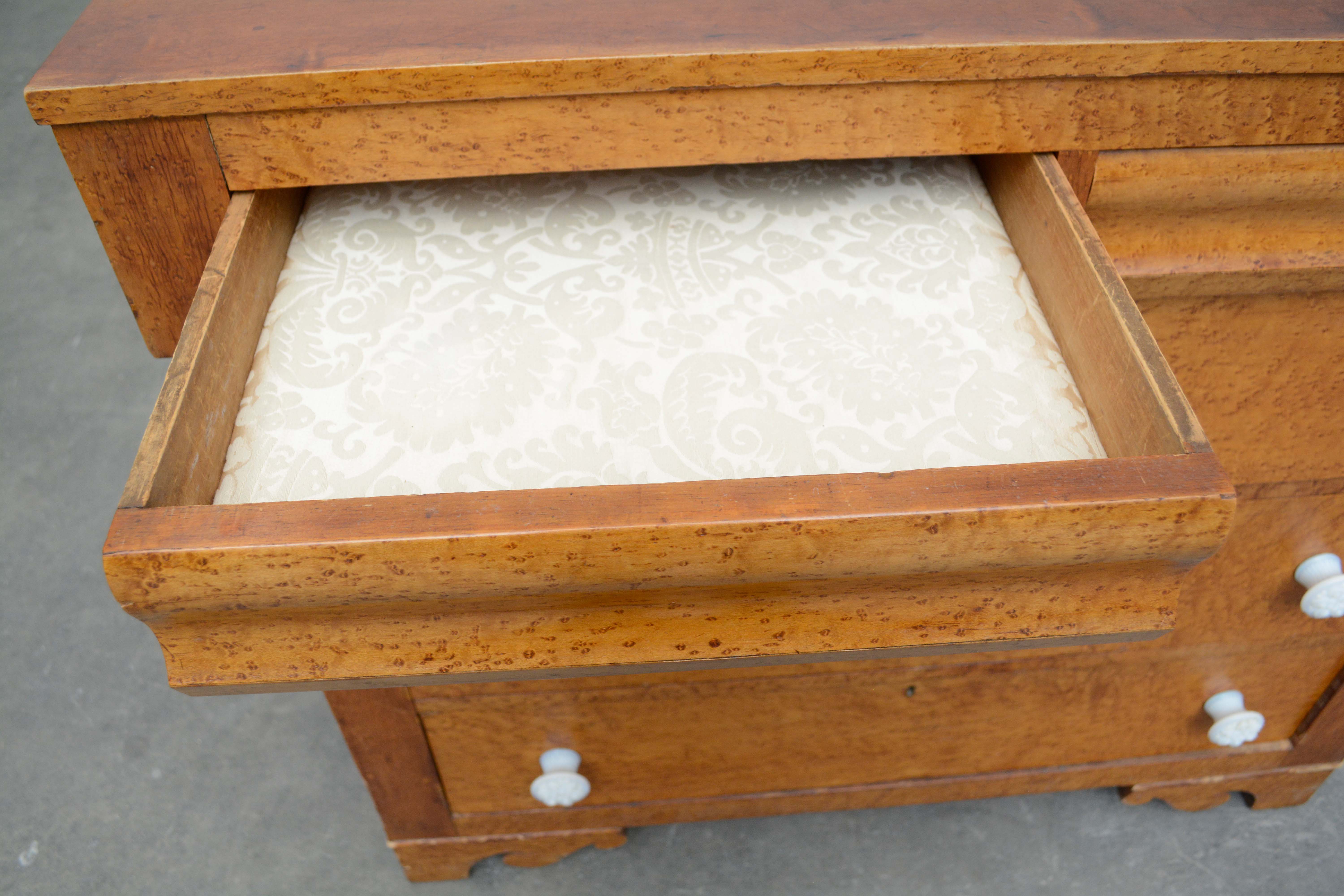 American Empire Bird's-Eye Maple Chest of Drawers, Mid 19th Century