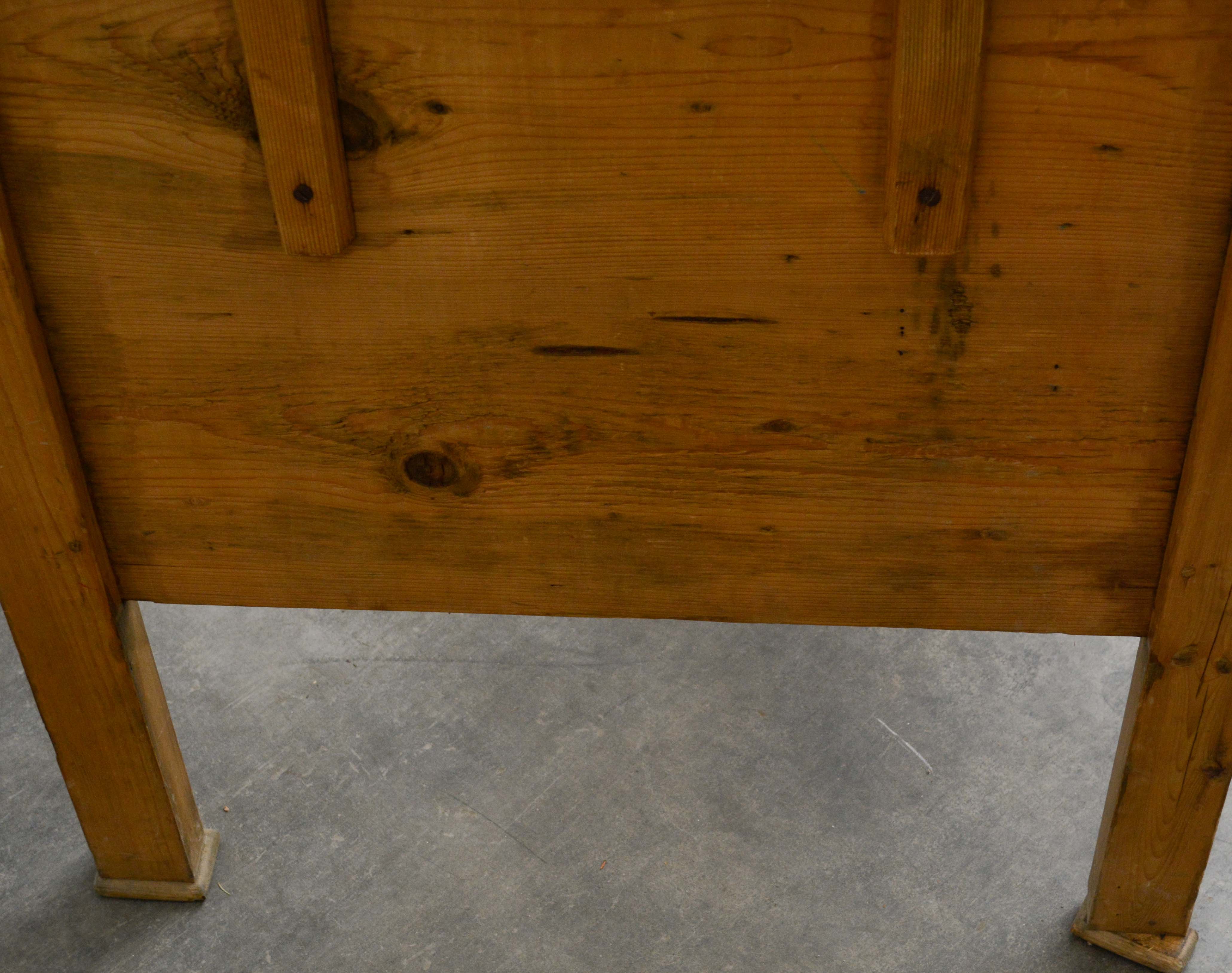 Swedish Paint-Decorated Pine Child's Bed, dated 1861