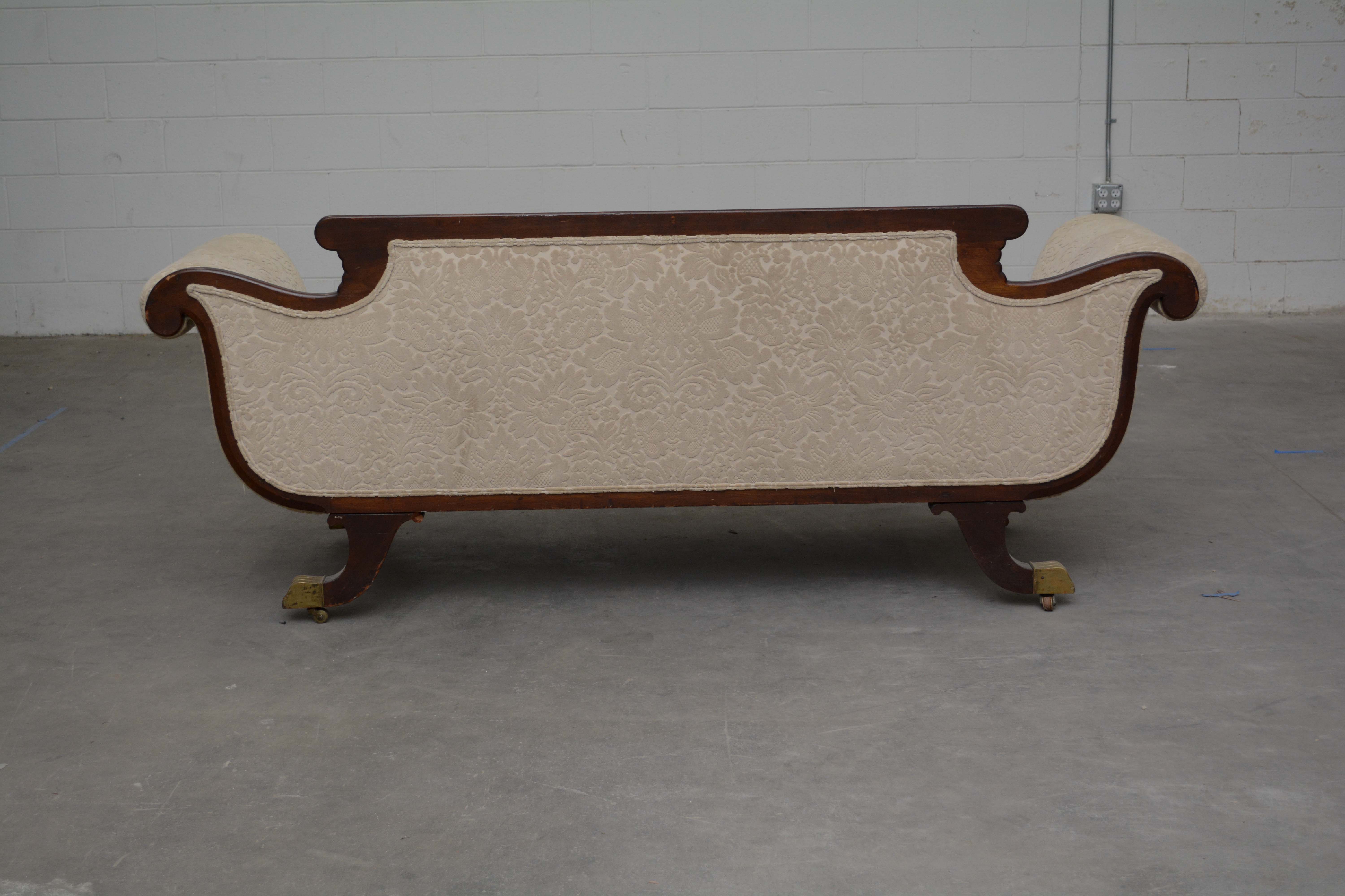 Classical Mahogany Sofa, Circa 1830