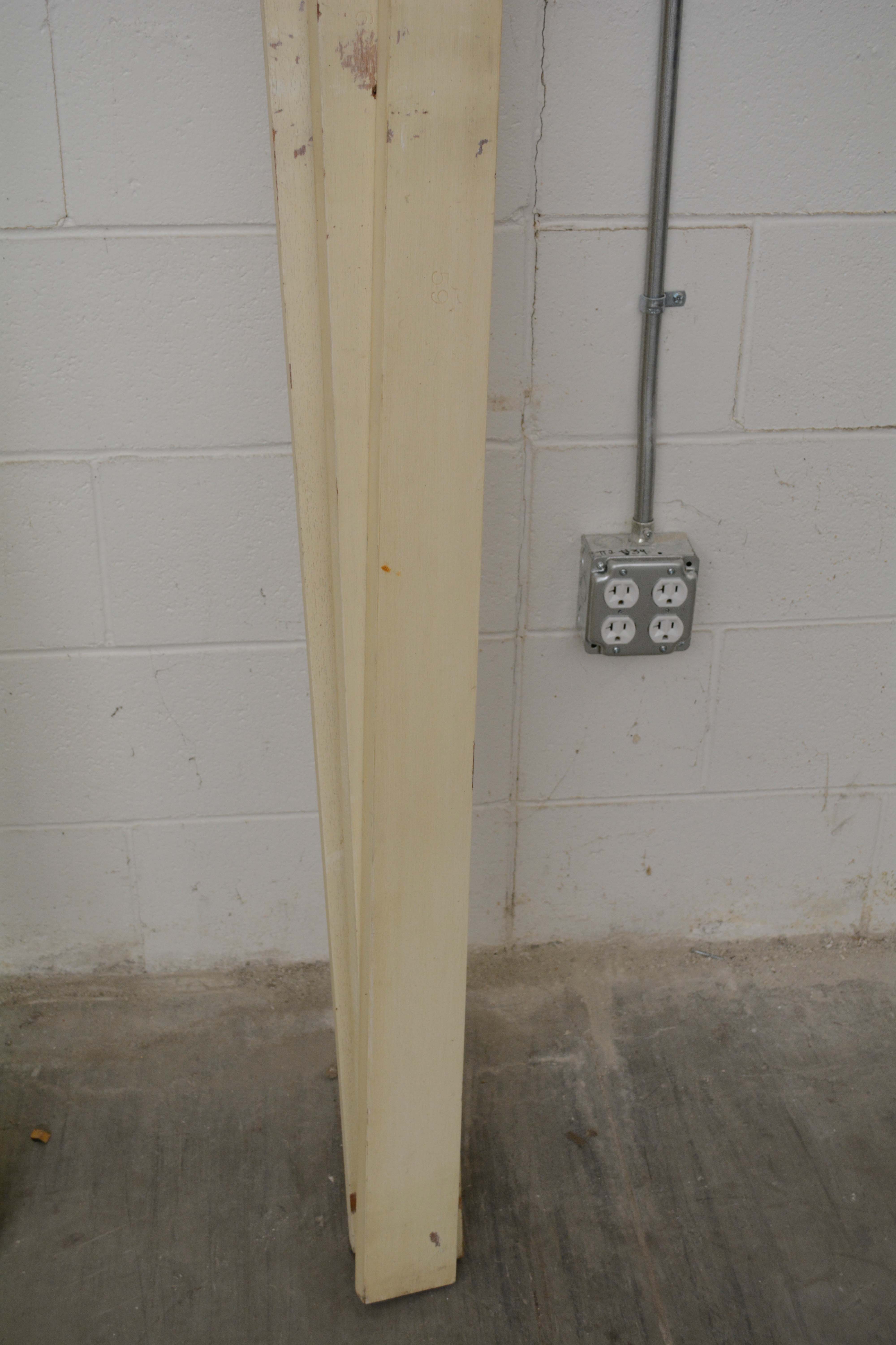 French Provincial Style Painted Wood King Size Bed Frame, Early/Mid-20th Century