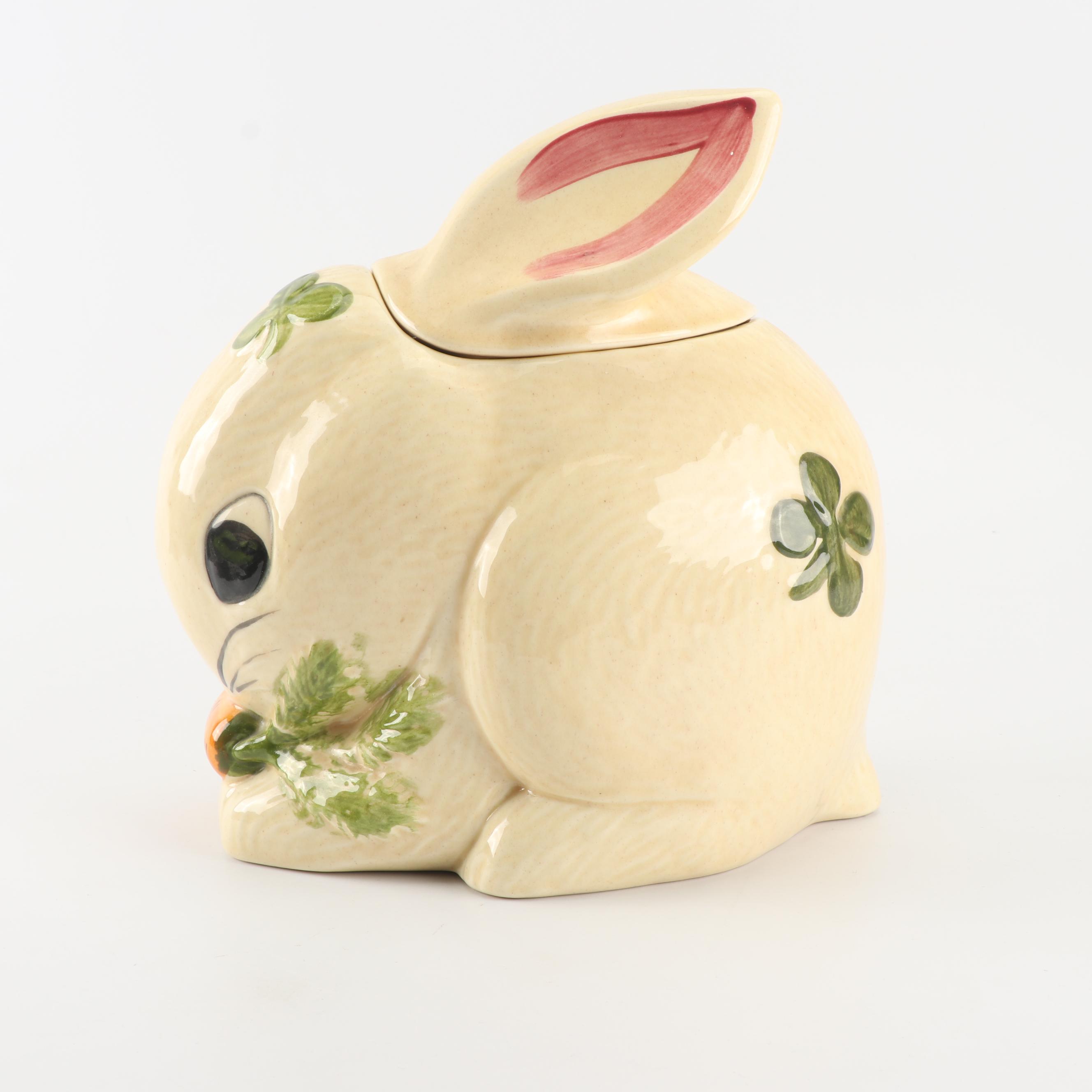 Los Angeles Potteries Rabbit Cookie Jar