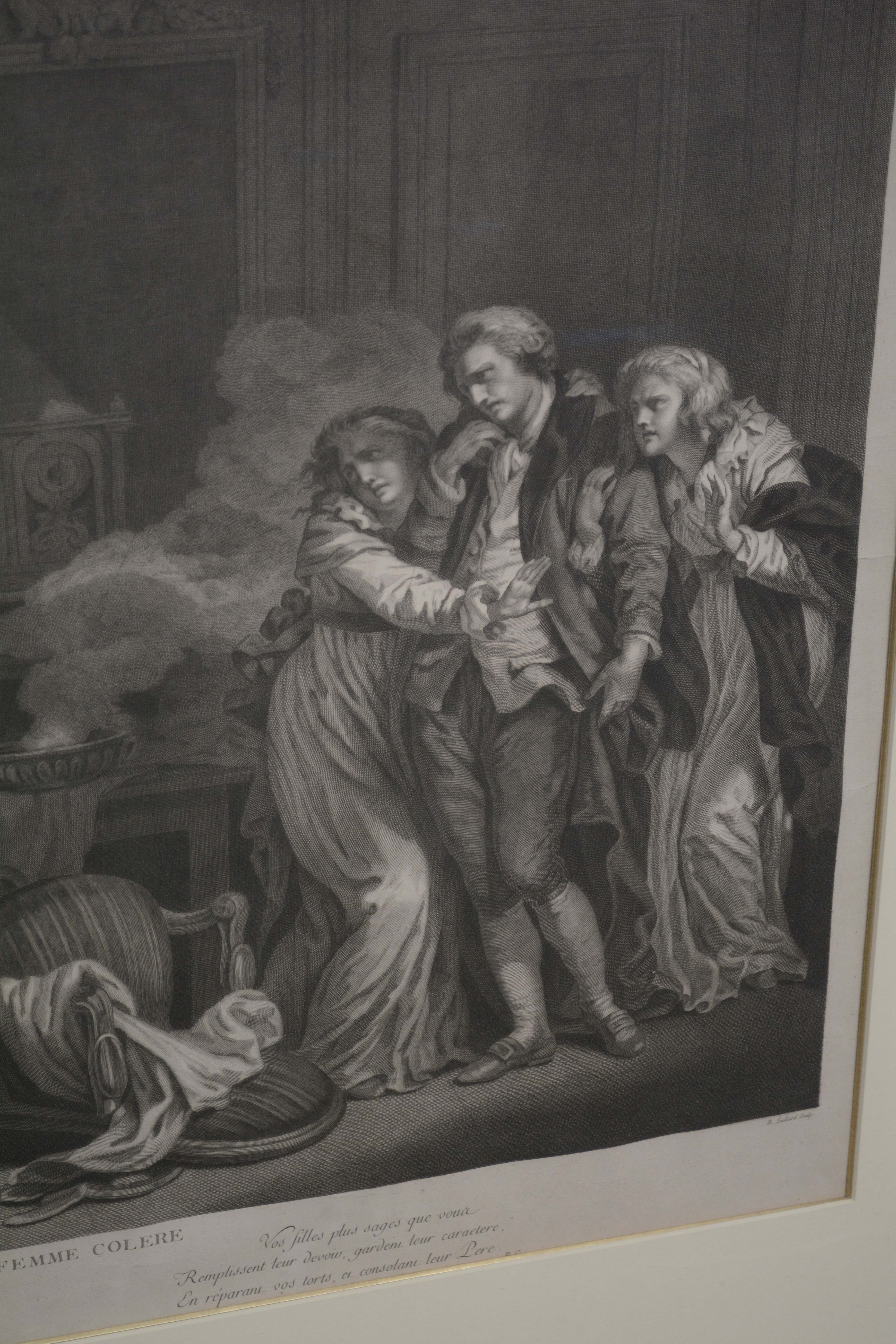 René Gaillard Engraving "La Femme Colère"