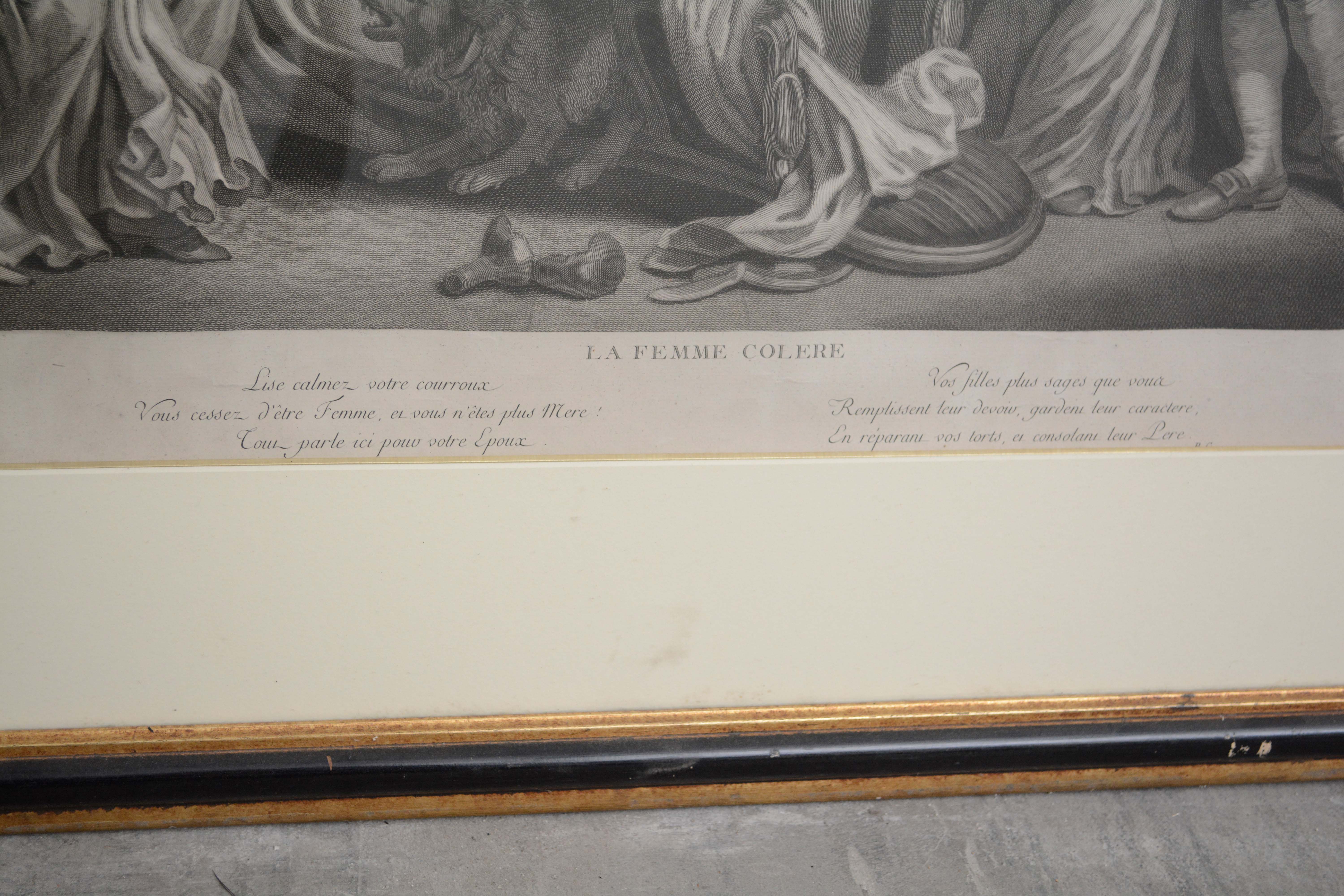 René Gaillard Engraving "La Femme Colère"