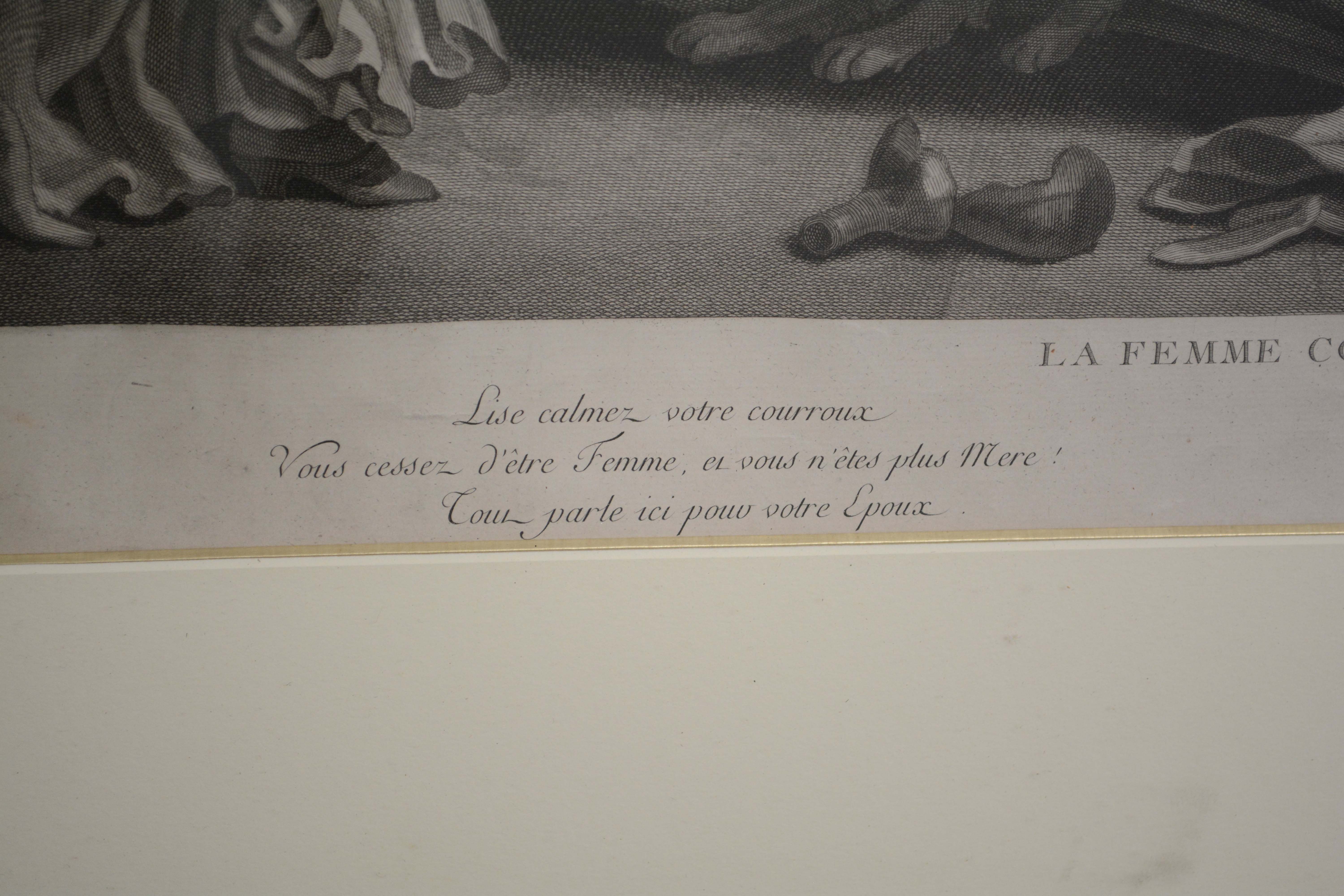 René Gaillard Engraving "La Femme Colère"