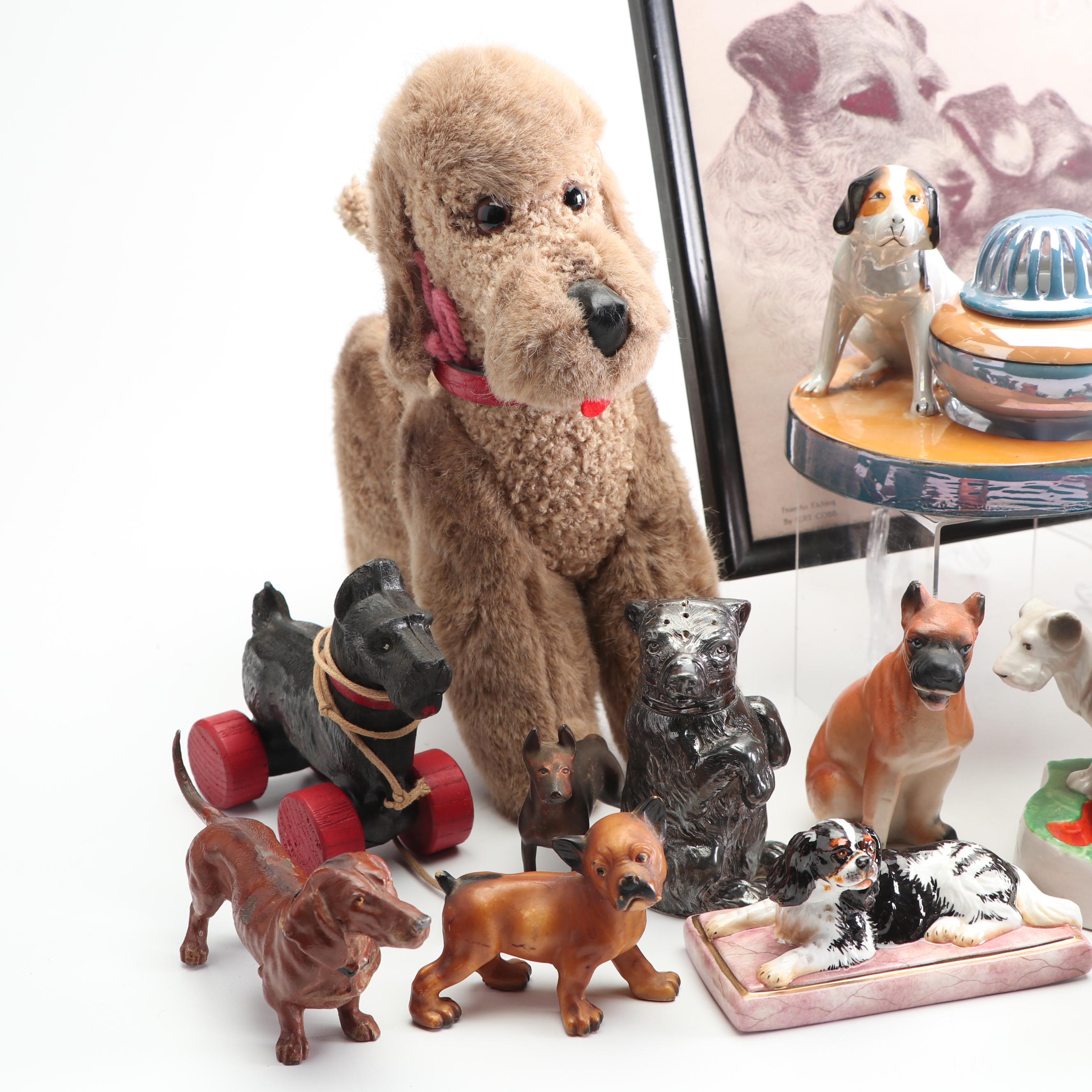 Halycon Days and Assorted Dog Figurines