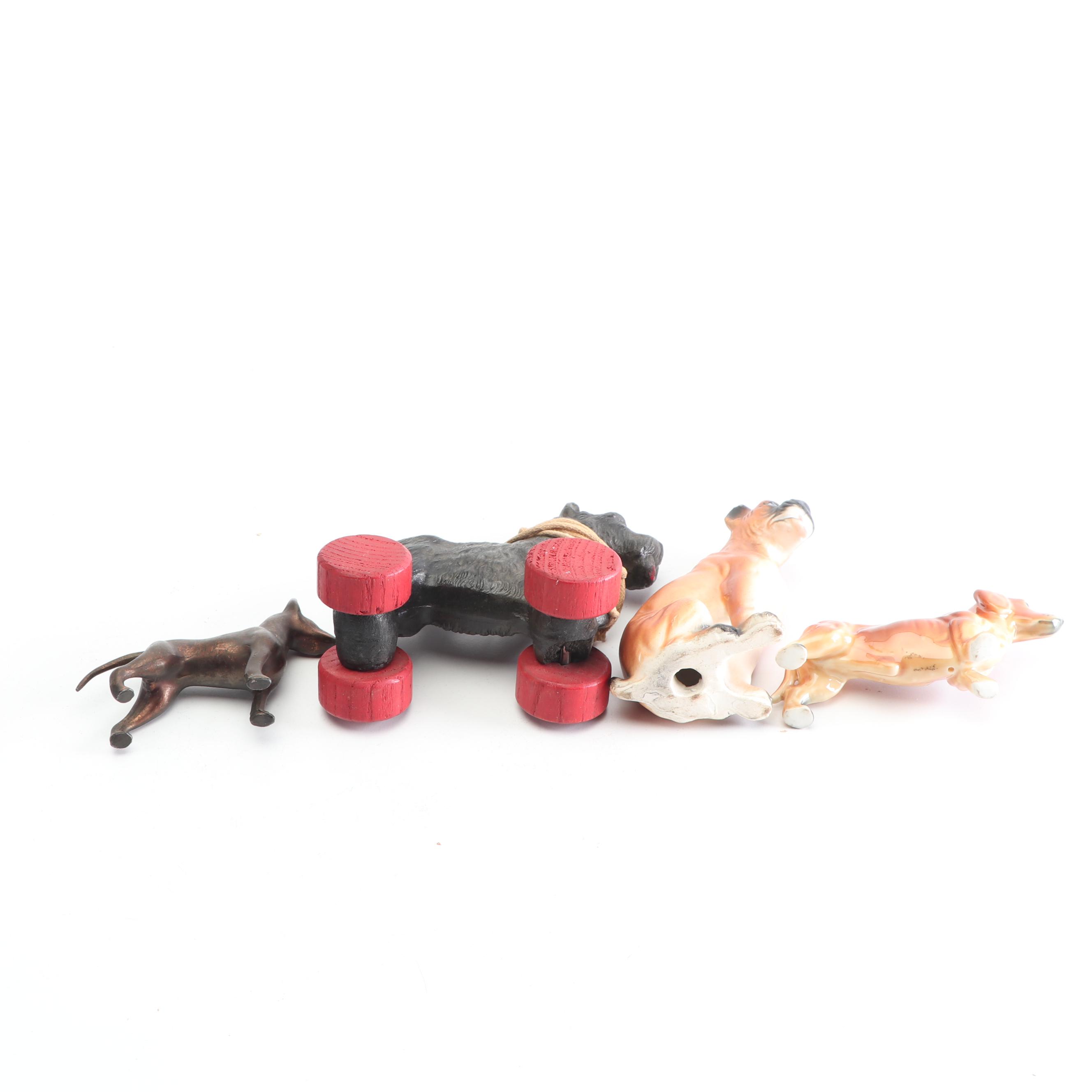 Halycon Days and Assorted Dog Figurines