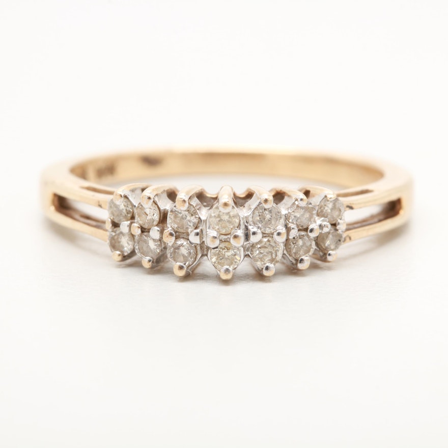 10K Yellow Gold Diamond Ring