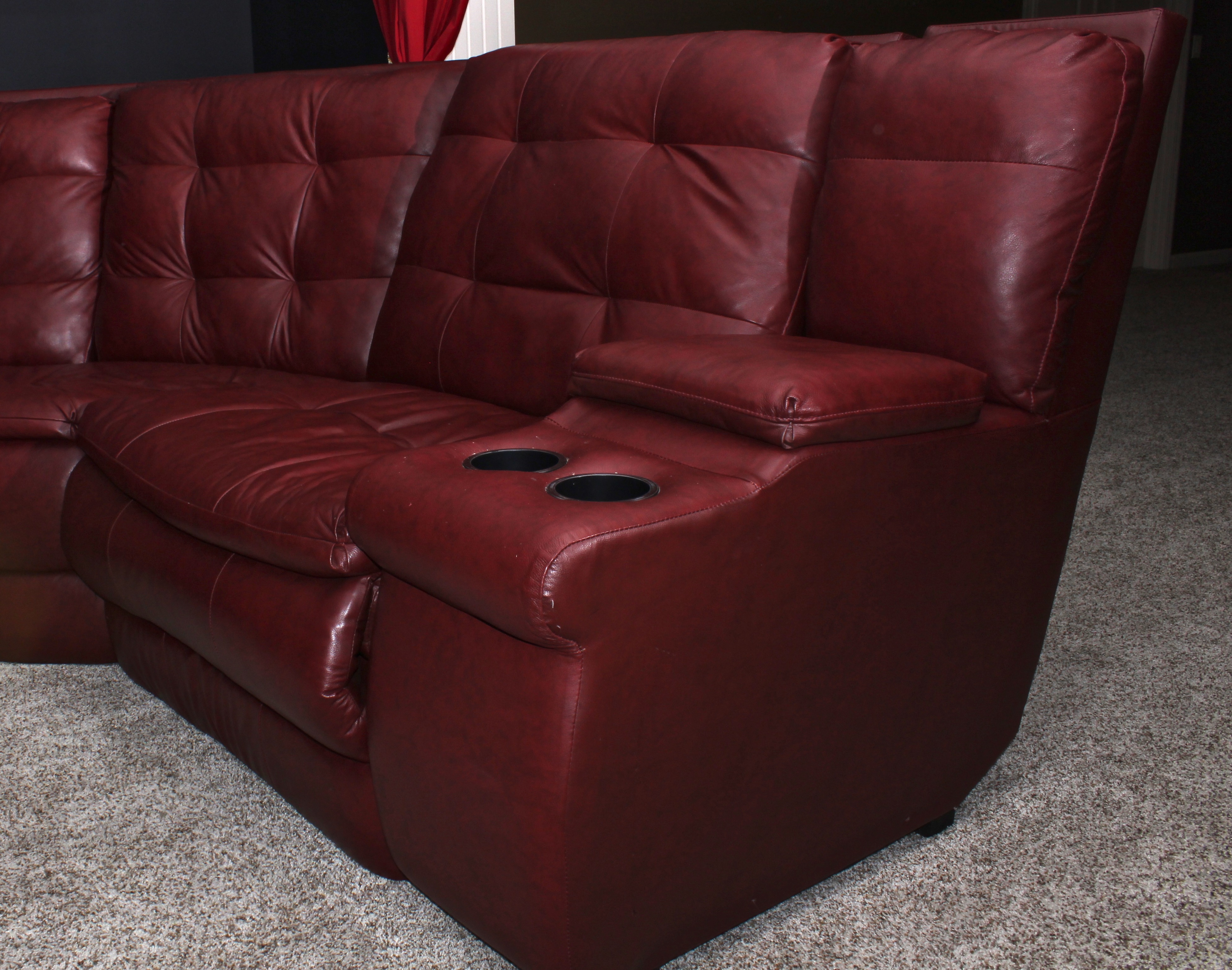 Home Theatre Furniture in Cordovan Faux Leather