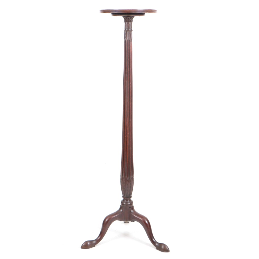 George III Style Mahogany Torchiere, 20th Century Incorporating Earlier Elements