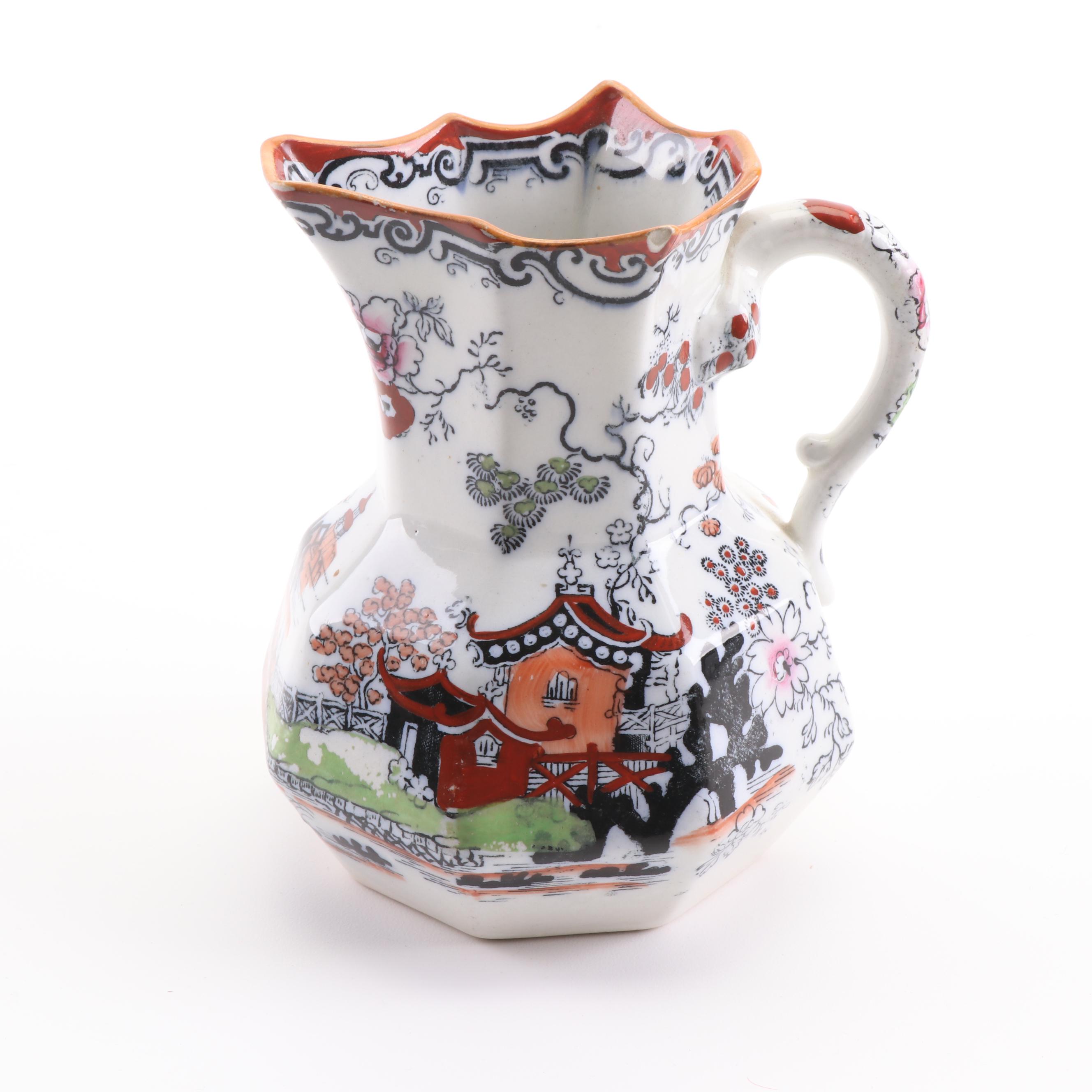Mason's Chinoiserie Ironstone Pitchers, Early/Mid 19th Century