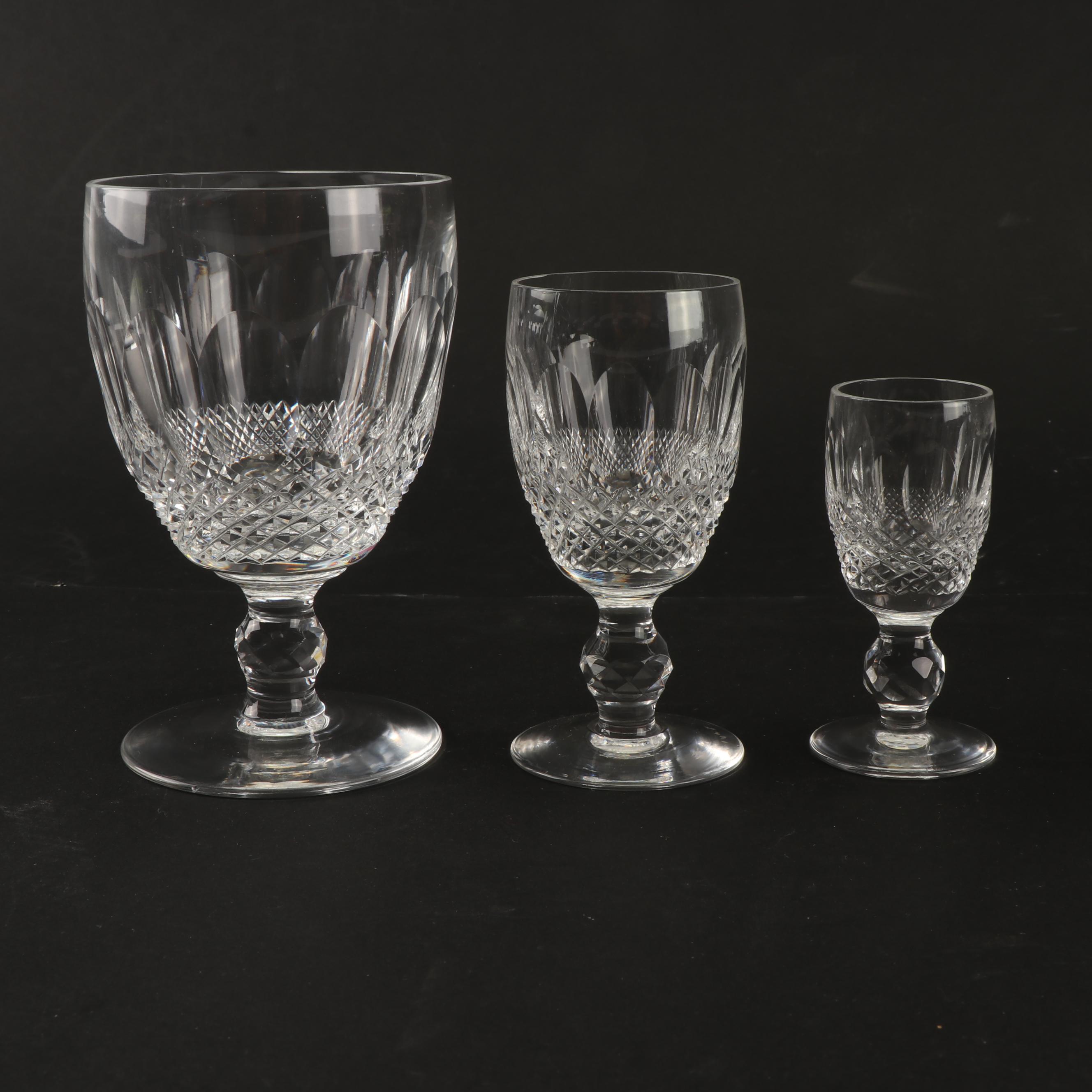 Waterford Crystal "Colleen" and "Kilcash" Stemware