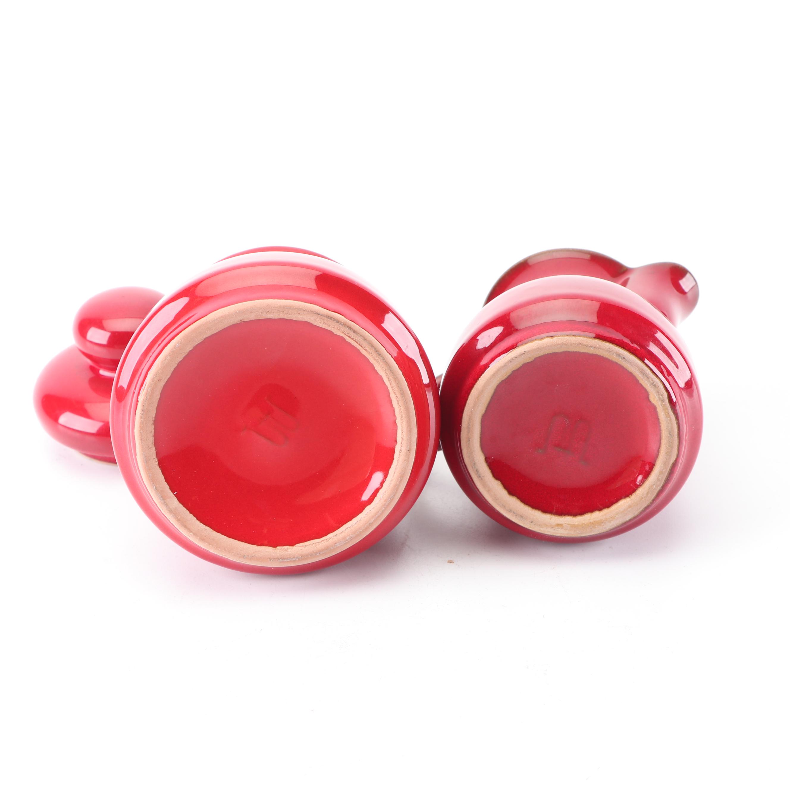 Stoneware Creamer and Sugar with Mixing Bowls