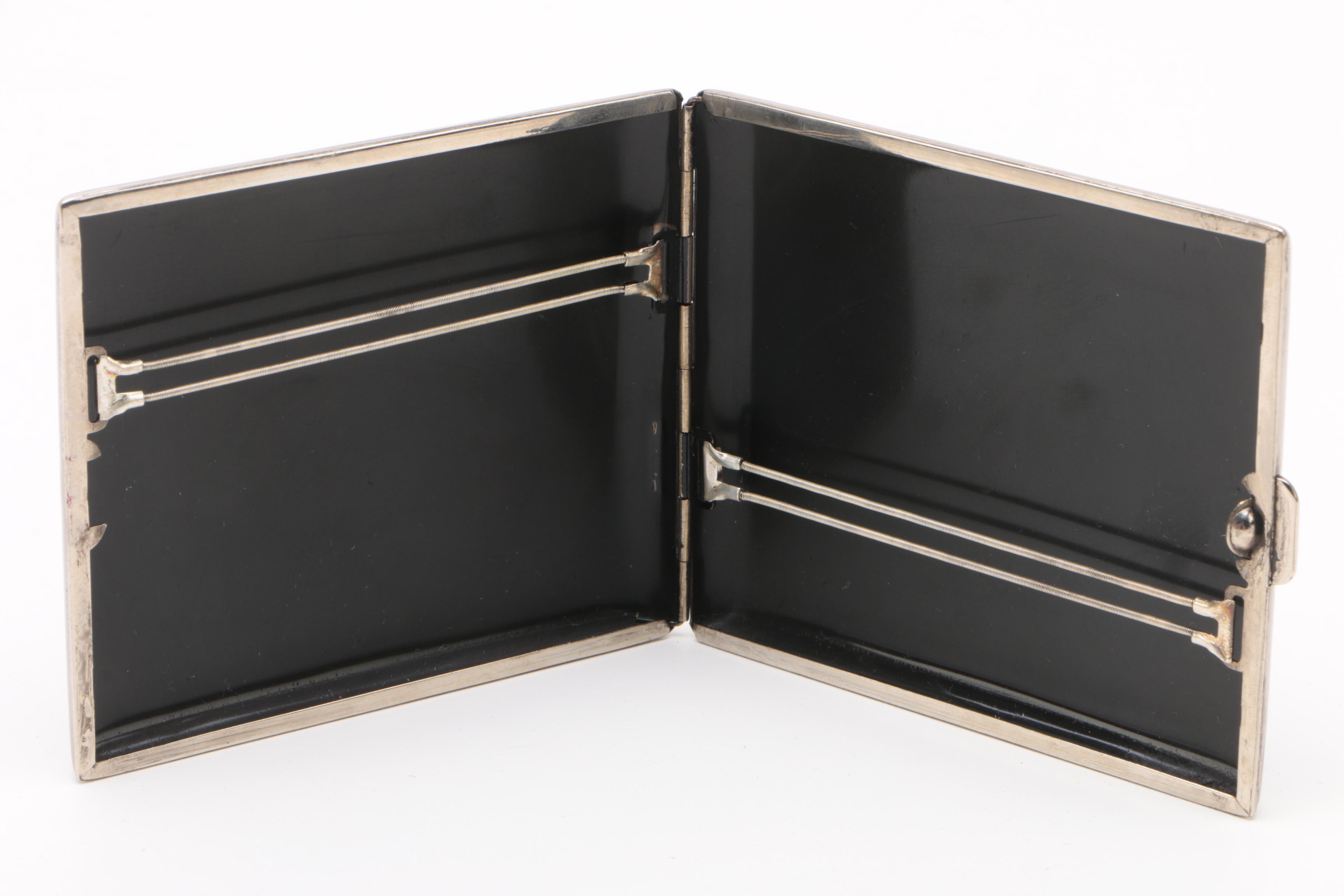 Vintage Longin "Memory of Japan" Lighter and Cigarette Case