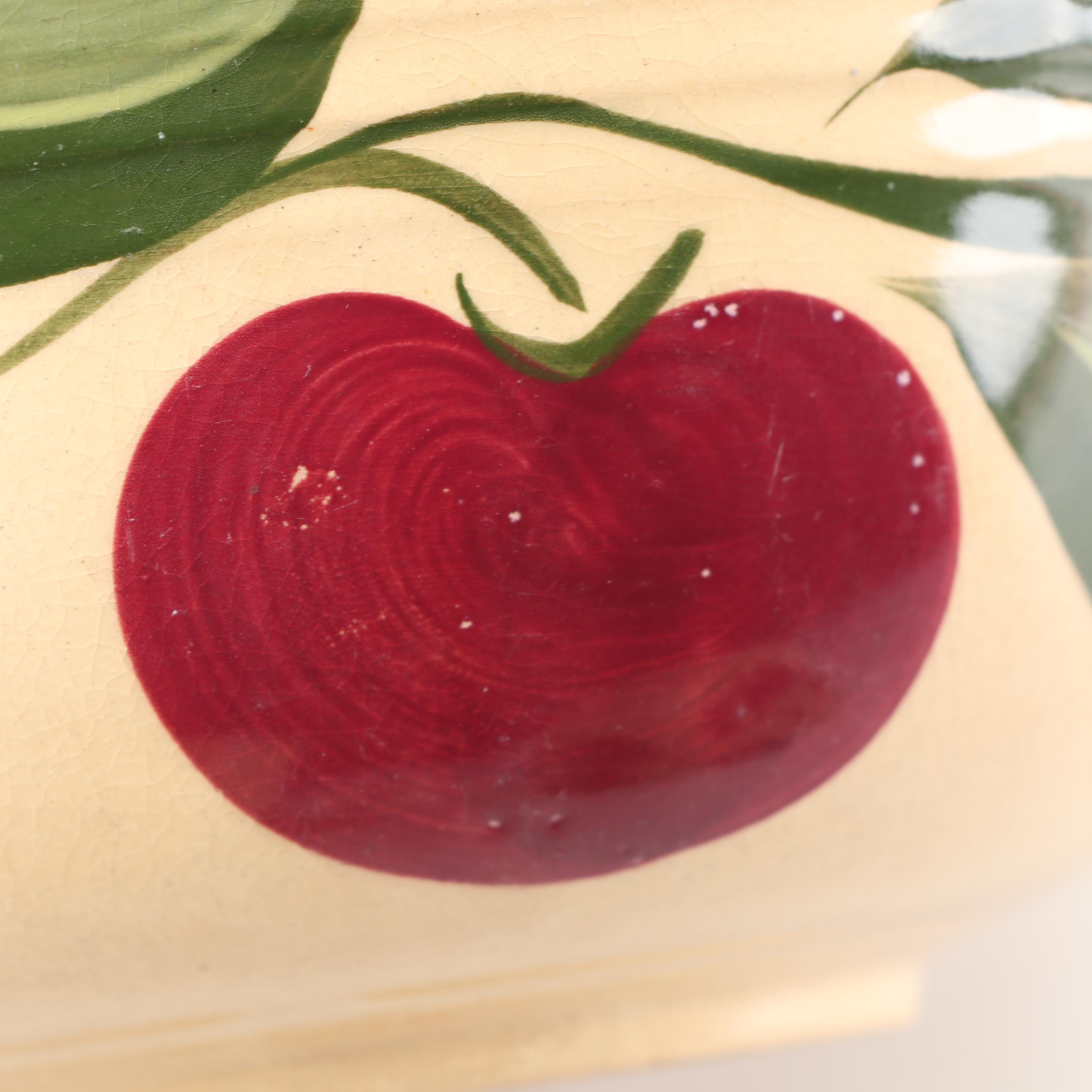 Vintage Watt Pottery "Apples" Mixing Bowls