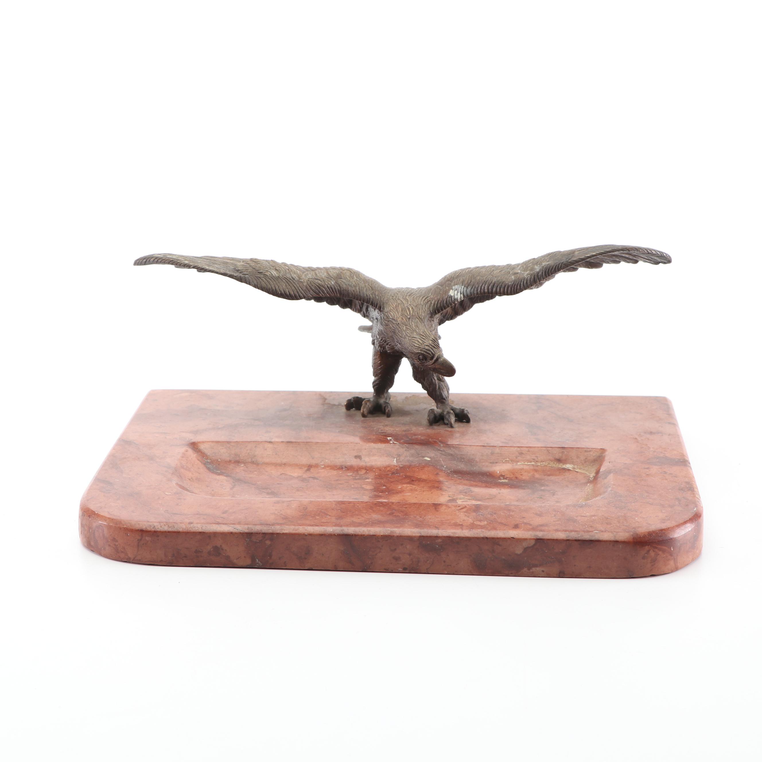 Bronze Eagle Desk Valet Tray
