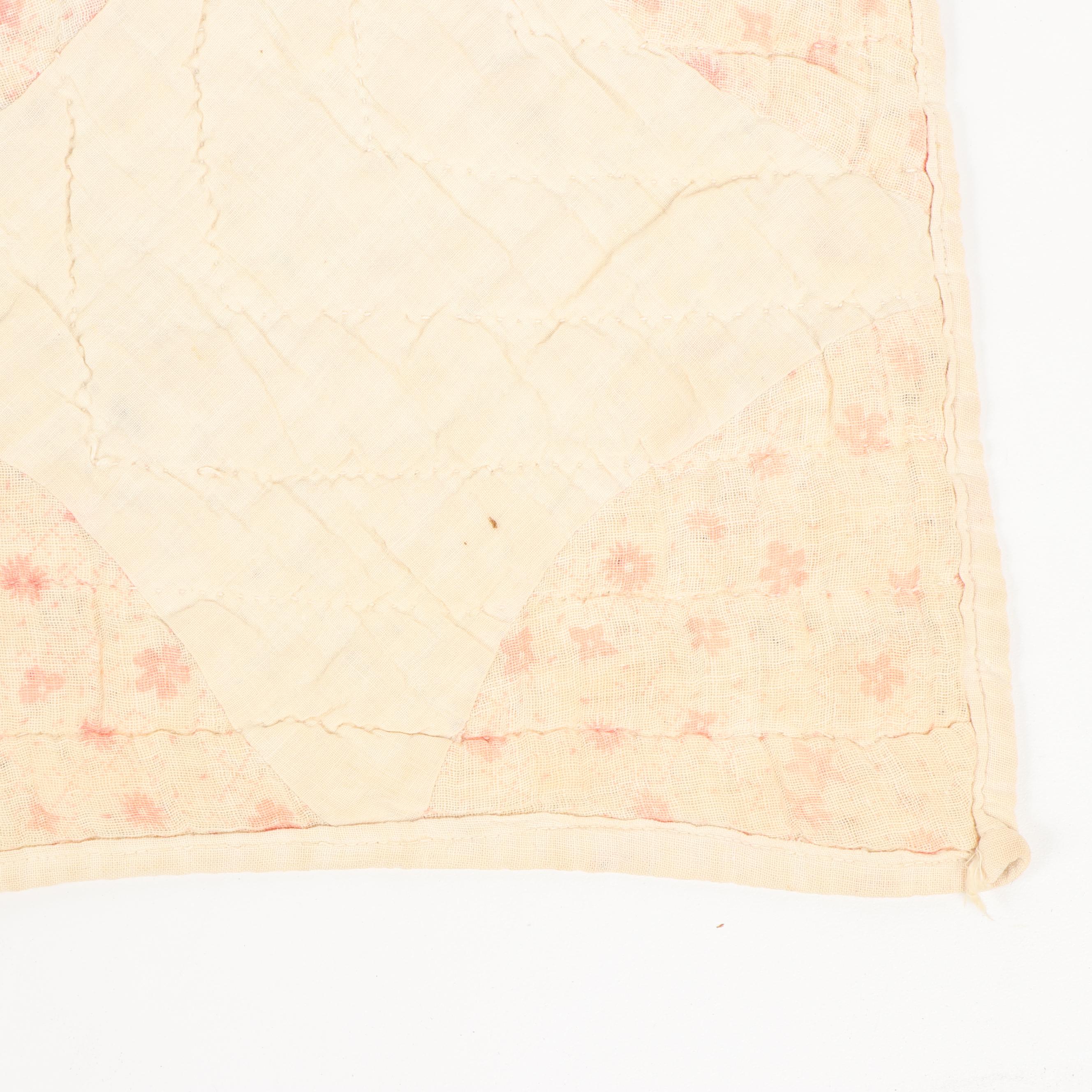 Signed "Circles and Diamonds" Handmade Quilt by Ruth Smith