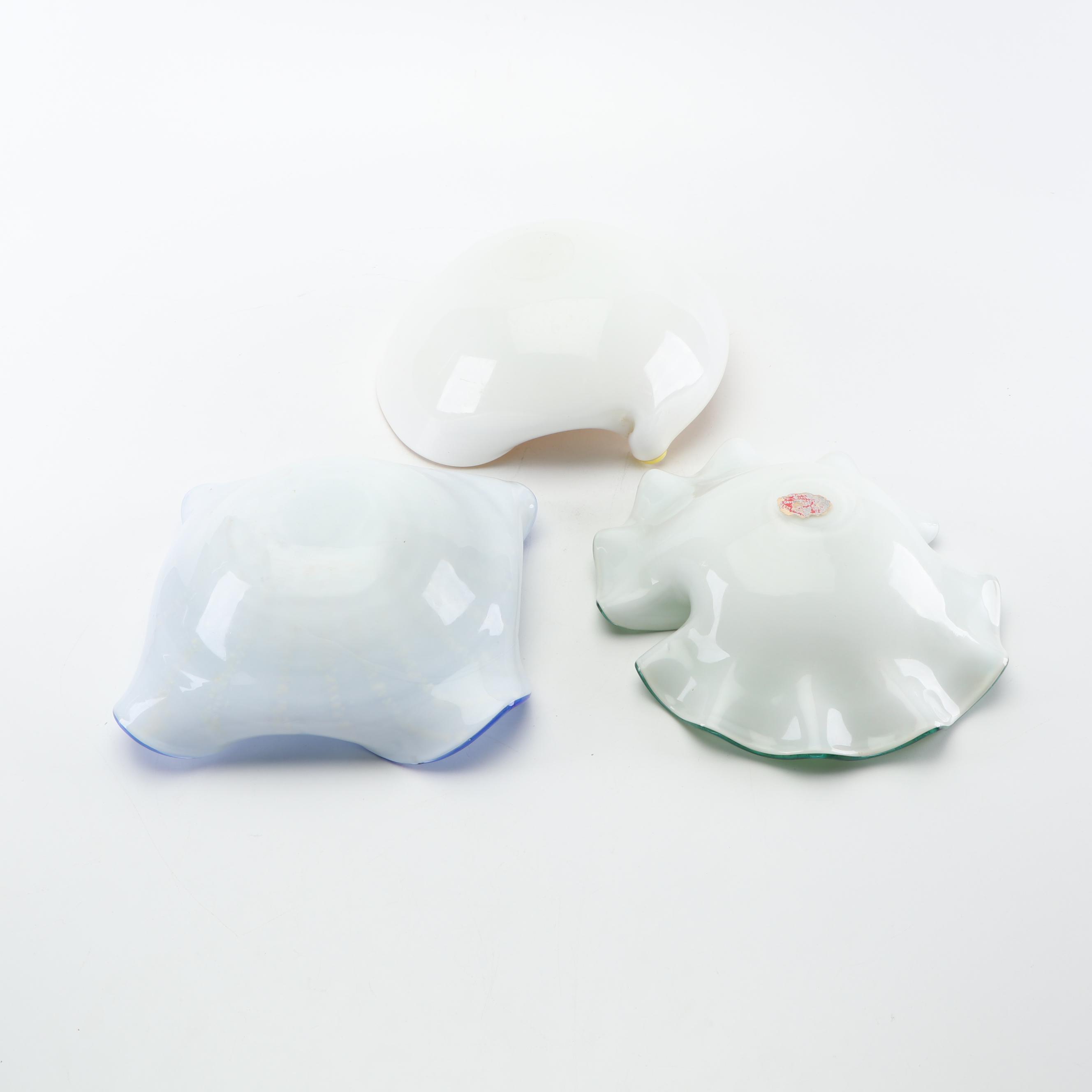 Vintage Murano Art Glass Bowls