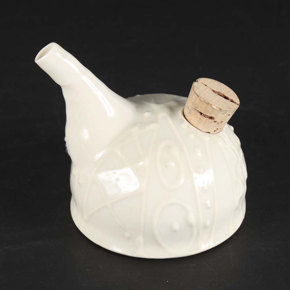 ZPots Wheel Thrown Porcelain Cream and Sugar Set