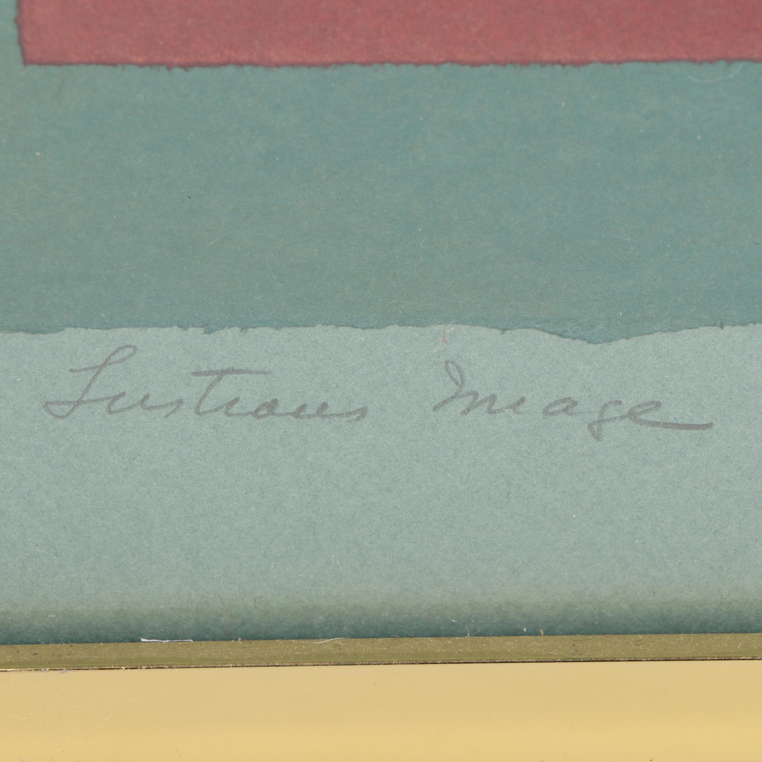 20th Century Mixed Media Abstract Painting