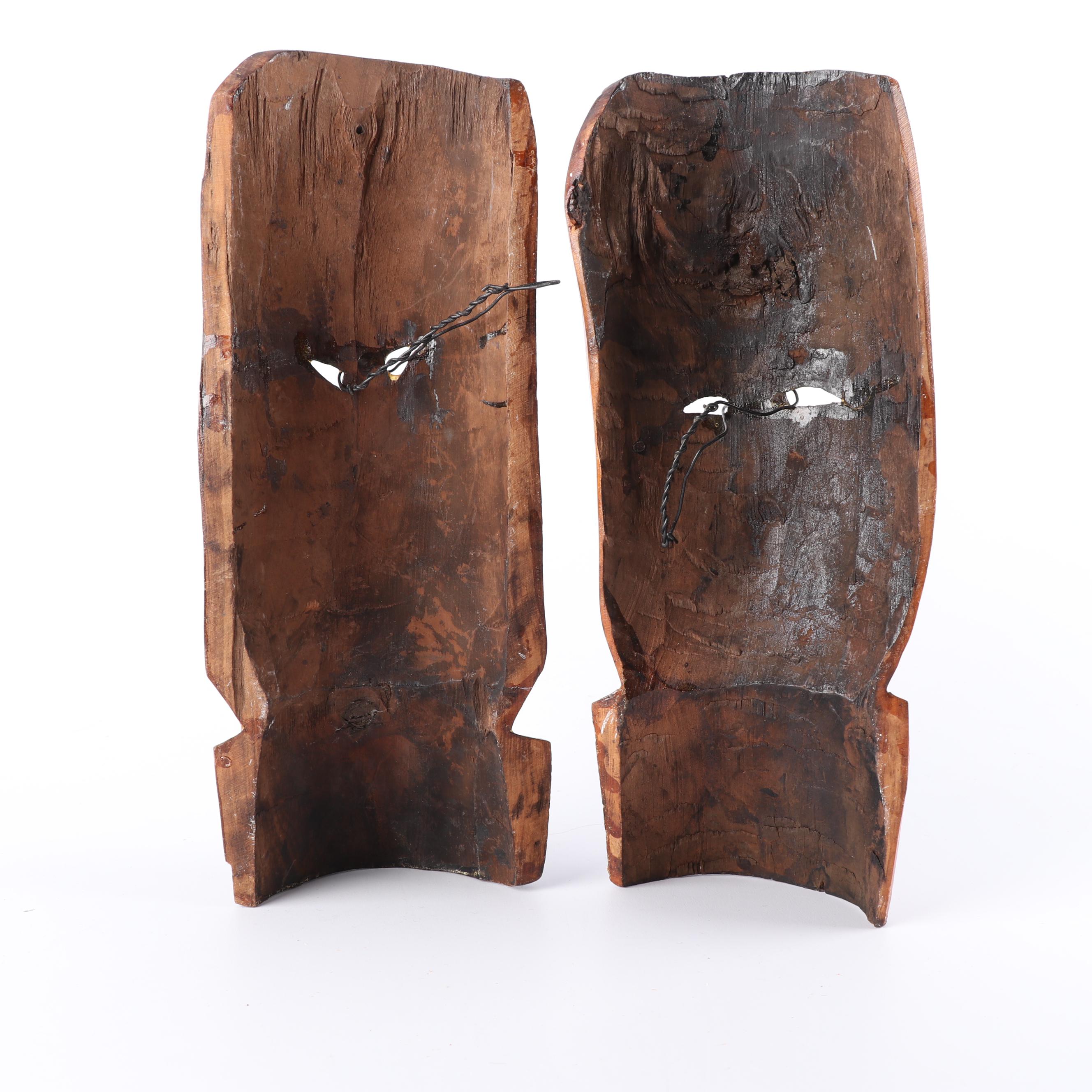 Carved Wooden Ethnographic Masks and Figurines
