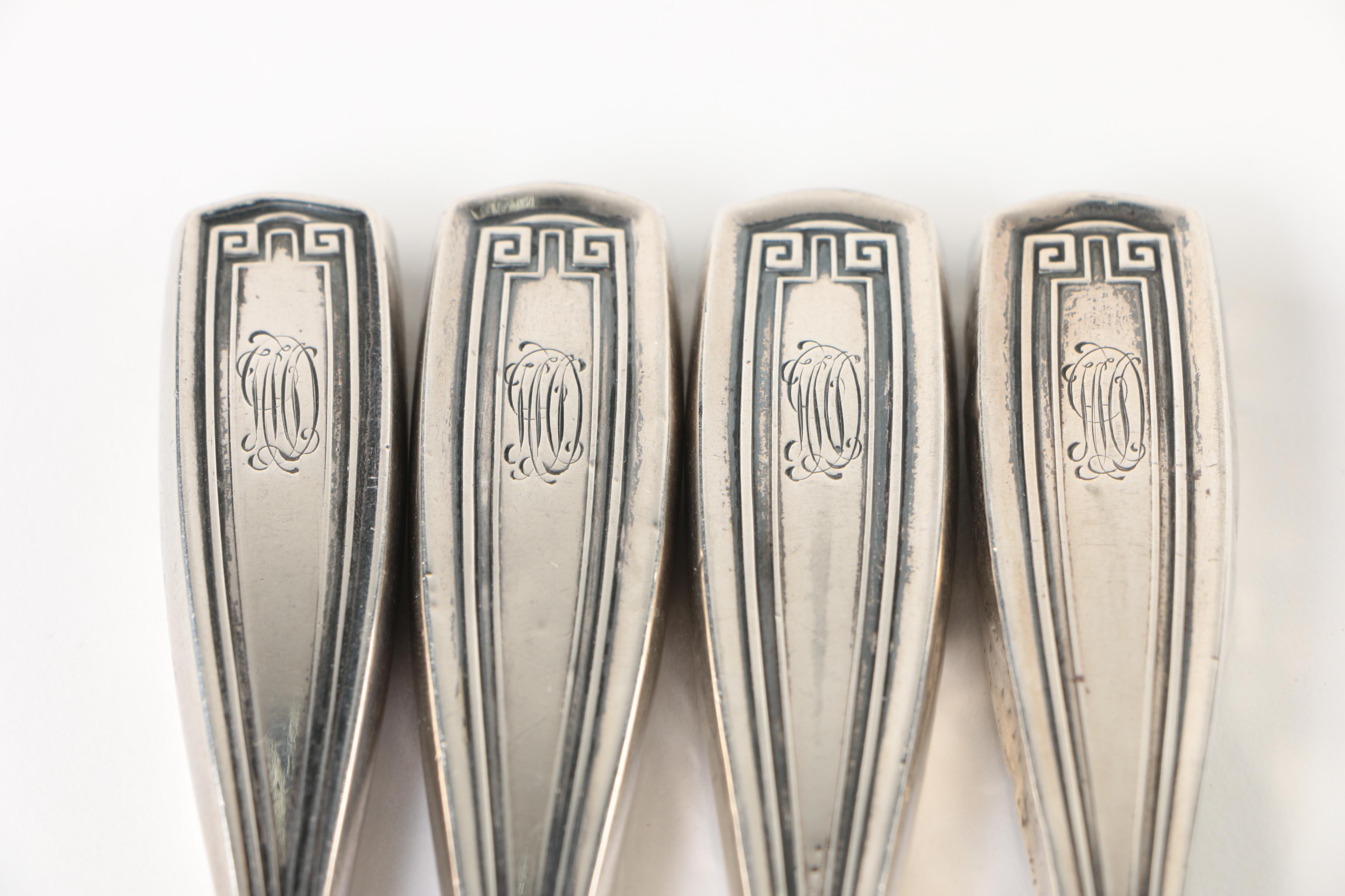 Gorham "Etruscan" Sterling Silver Handled Vanity Items, 20th Century