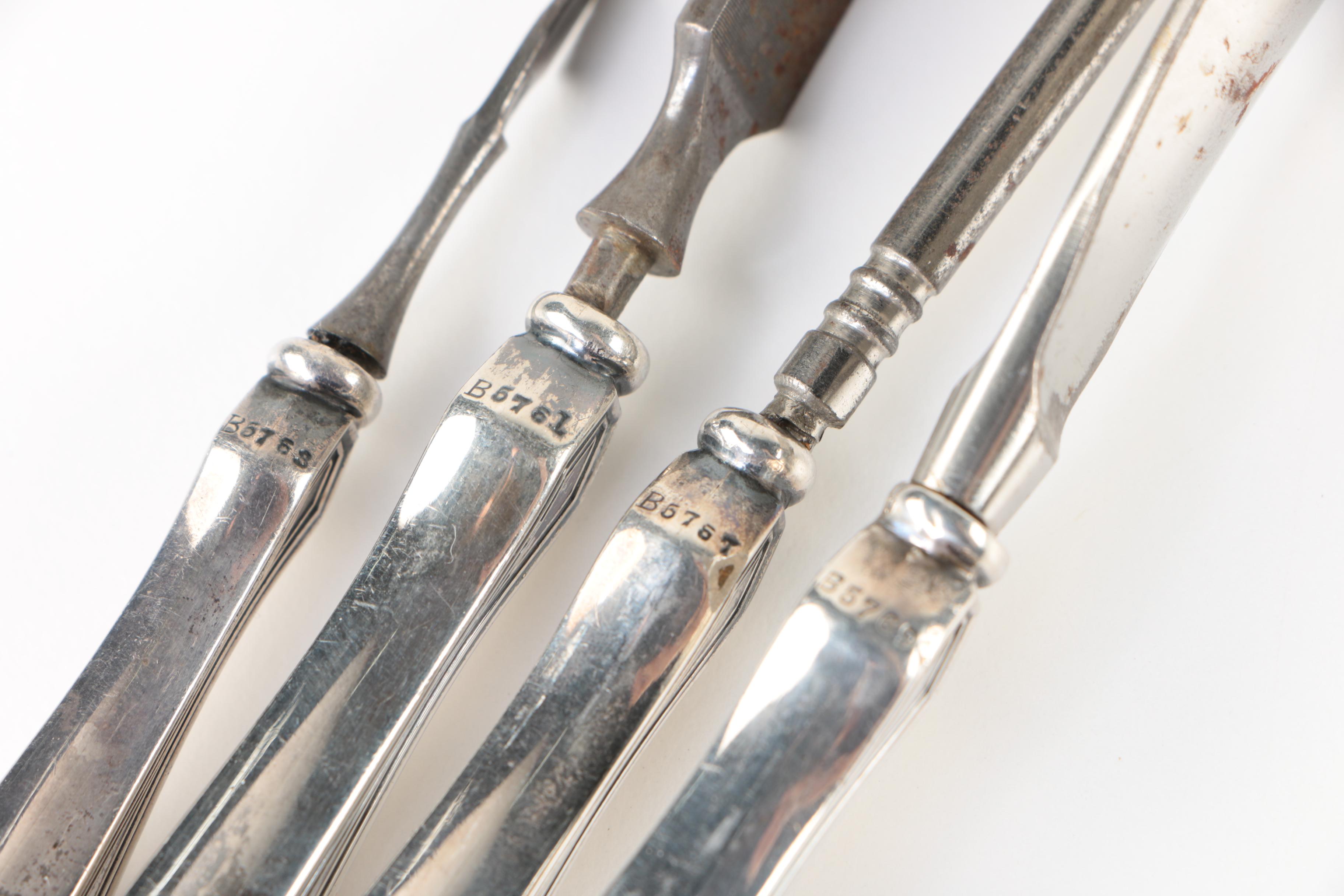 Gorham "Etruscan" Sterling Silver Handled Vanity Items, 20th Century