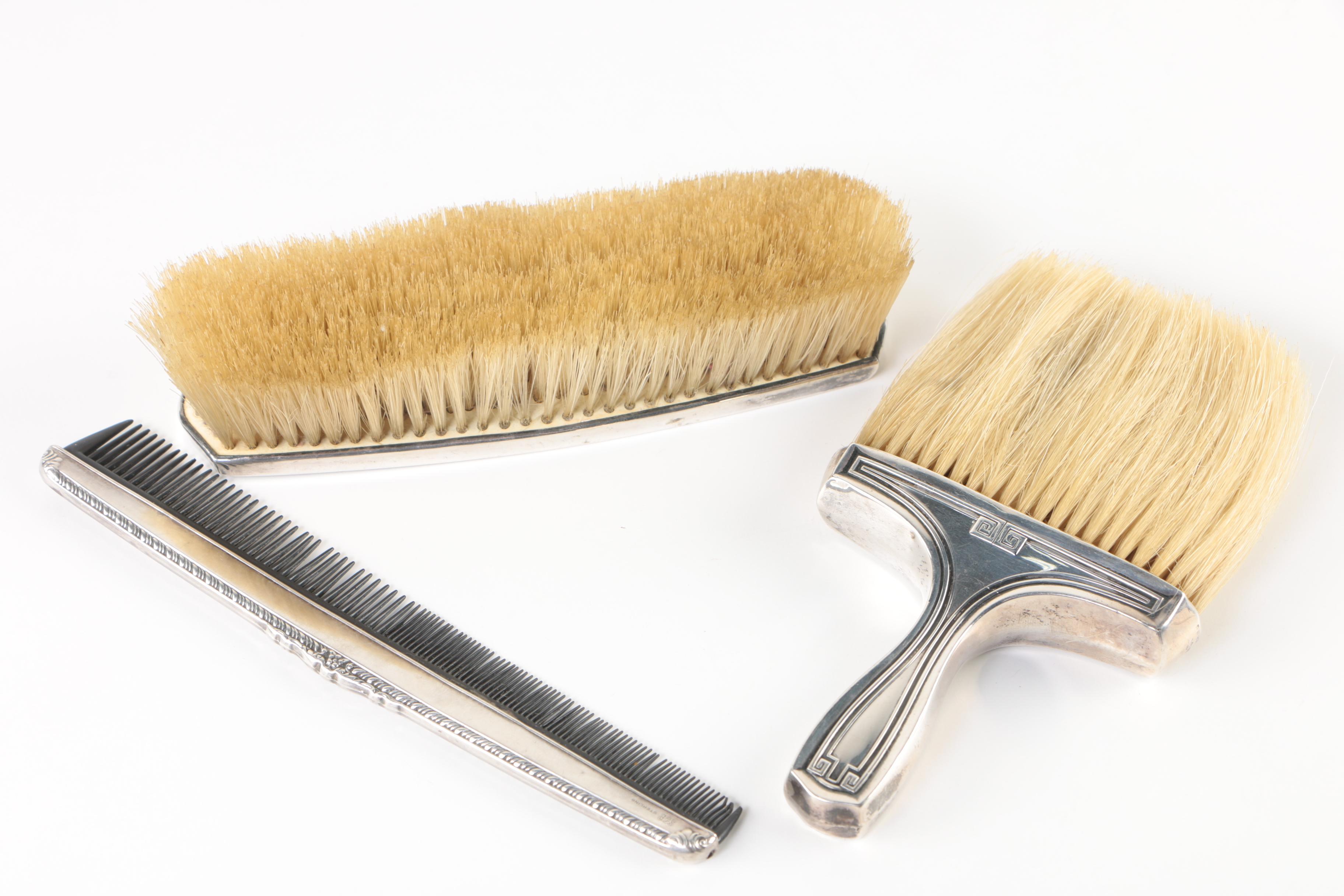 Gorham "Etruscan" Sterling Silver Handled Vanity Items, 20th Century