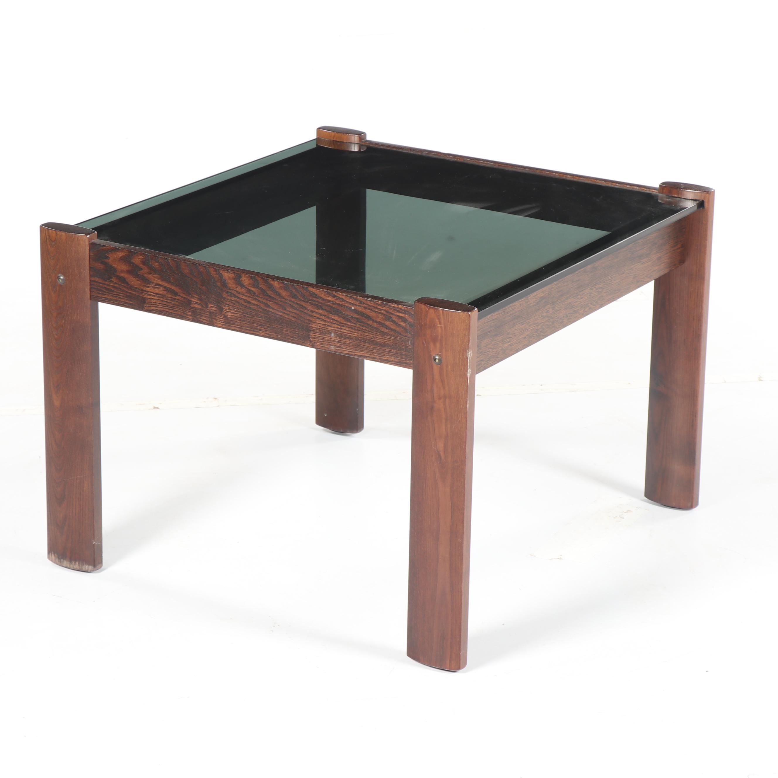 Mid Century Modern Rosewood Lafer Style Side Table, Mid 20th Century