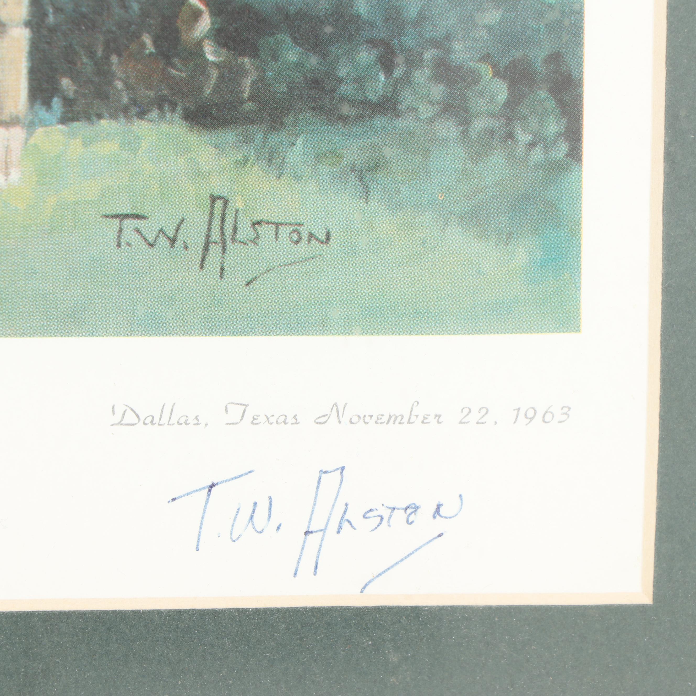 T. W. Alston Offset Lithograph "One Moment Before"