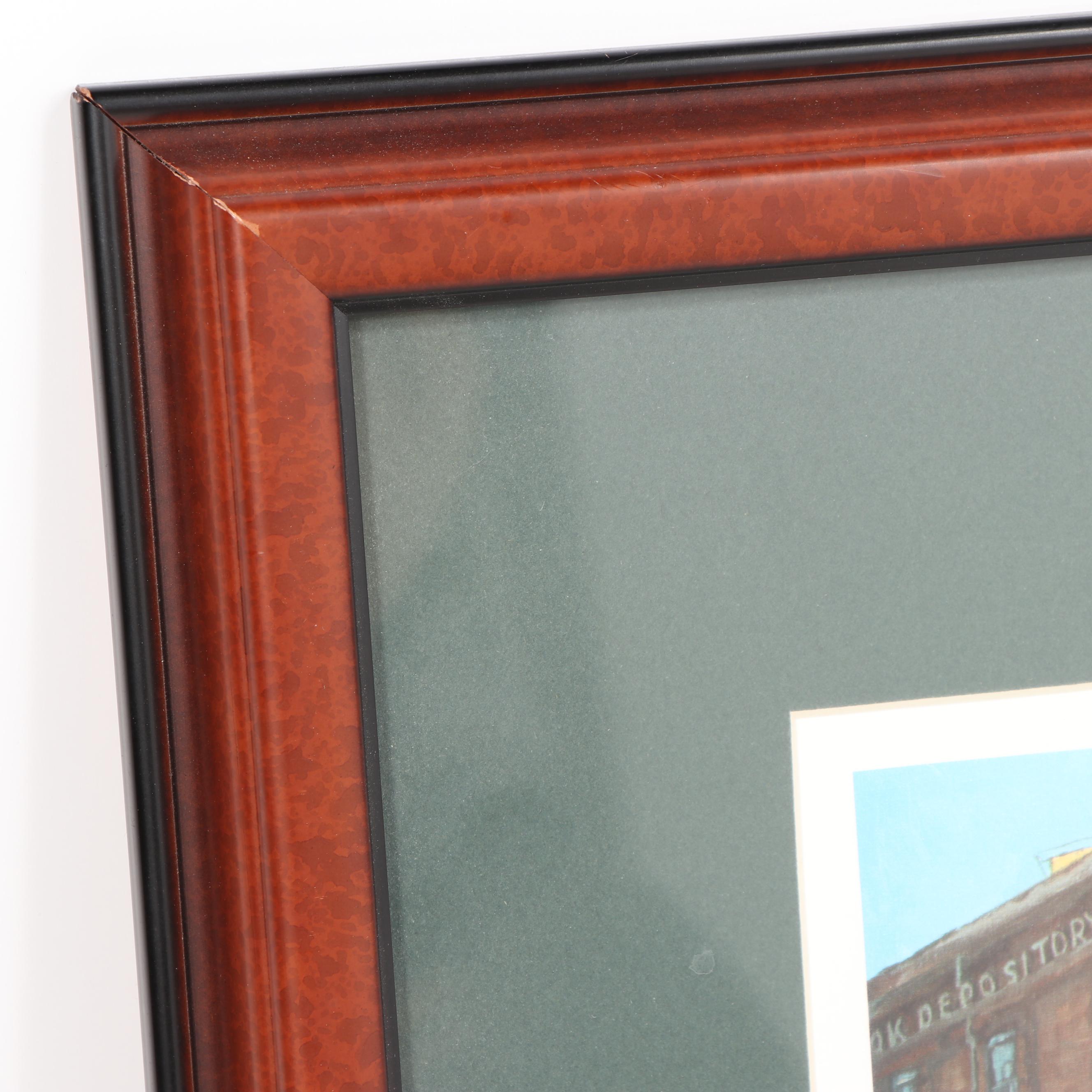 T. W. Alston Offset Lithograph "One Moment Before"