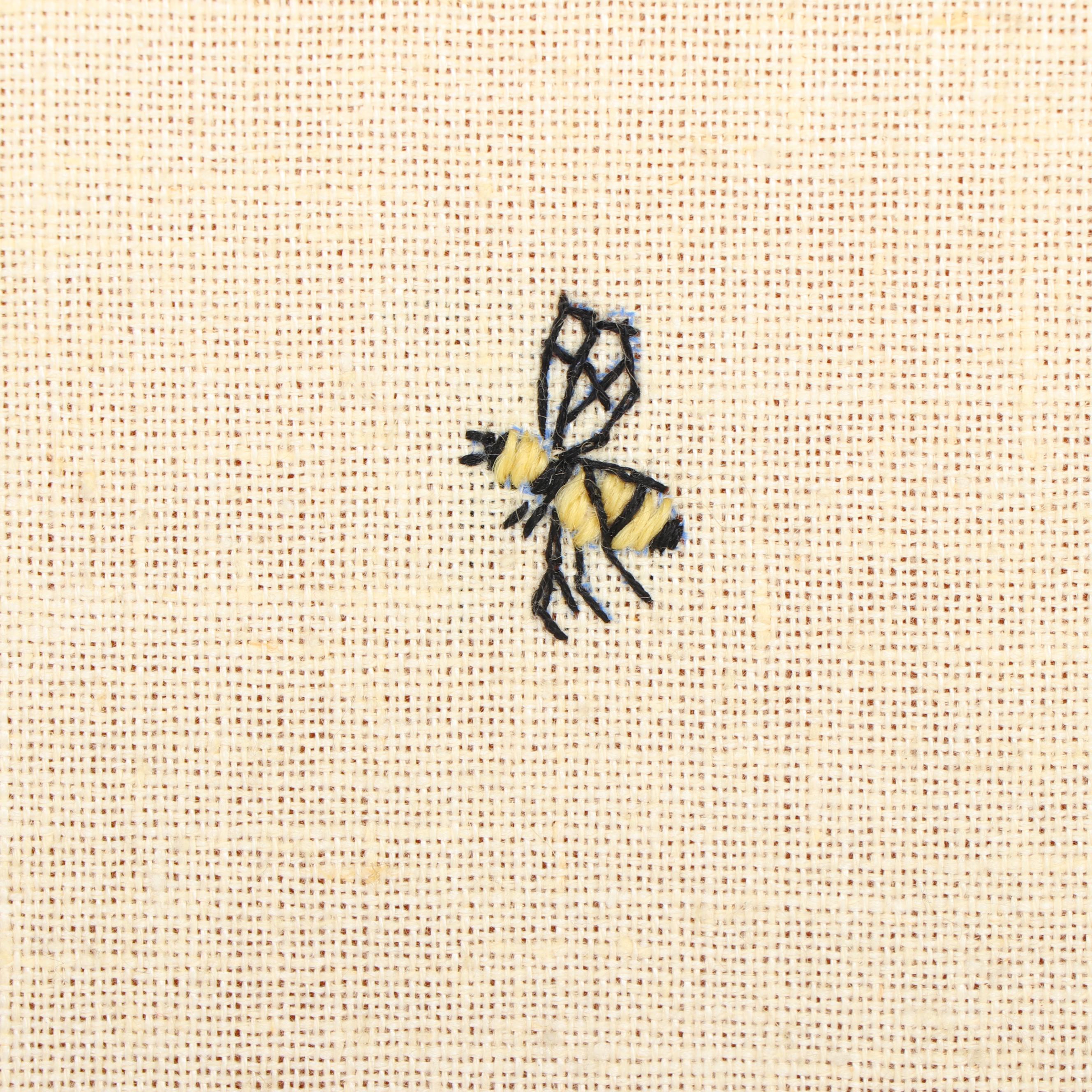 Crewel Floral Embroidery Wall Hanging