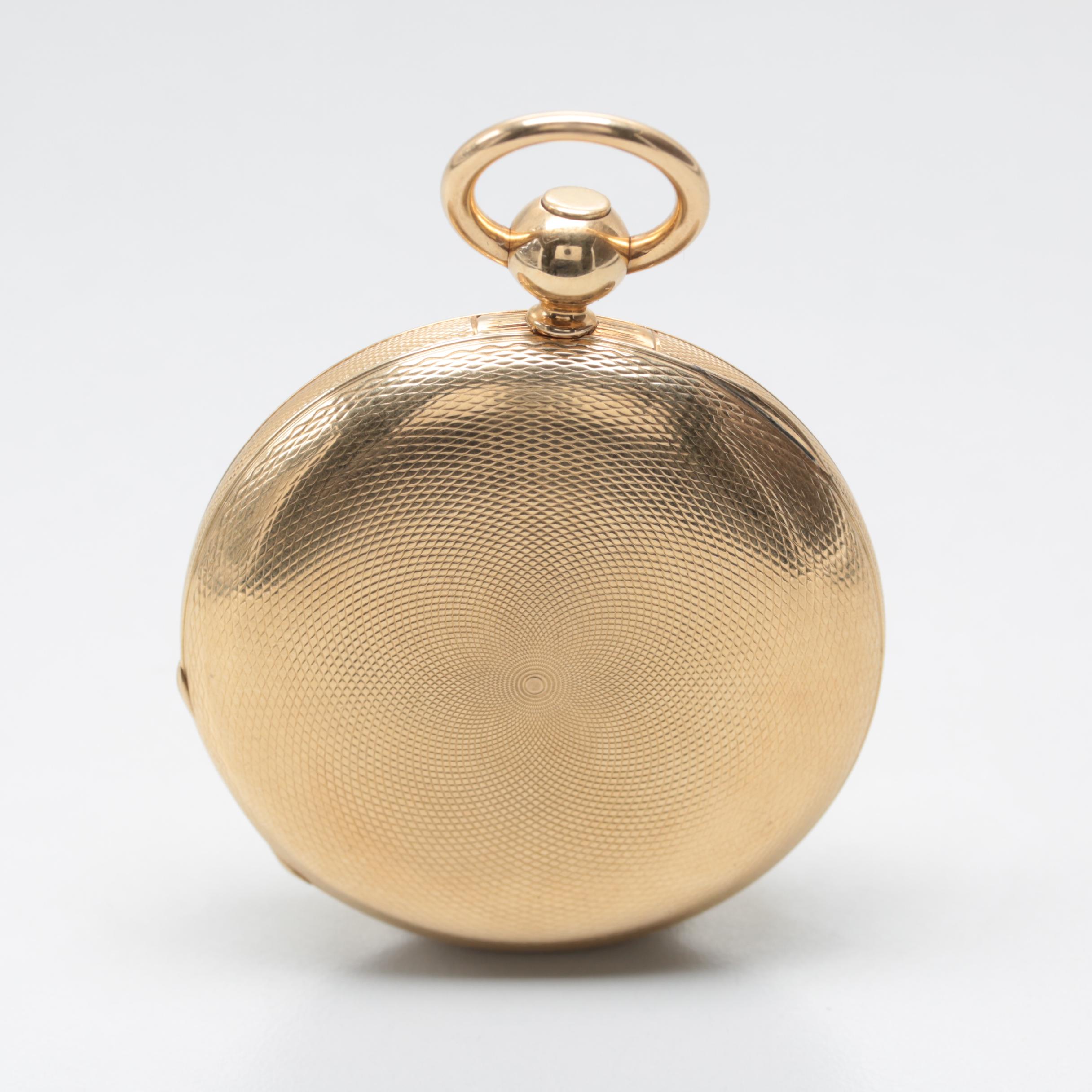 James Hoddell & Co. 18K Yellow Gold Hunter Case Pocket Watch