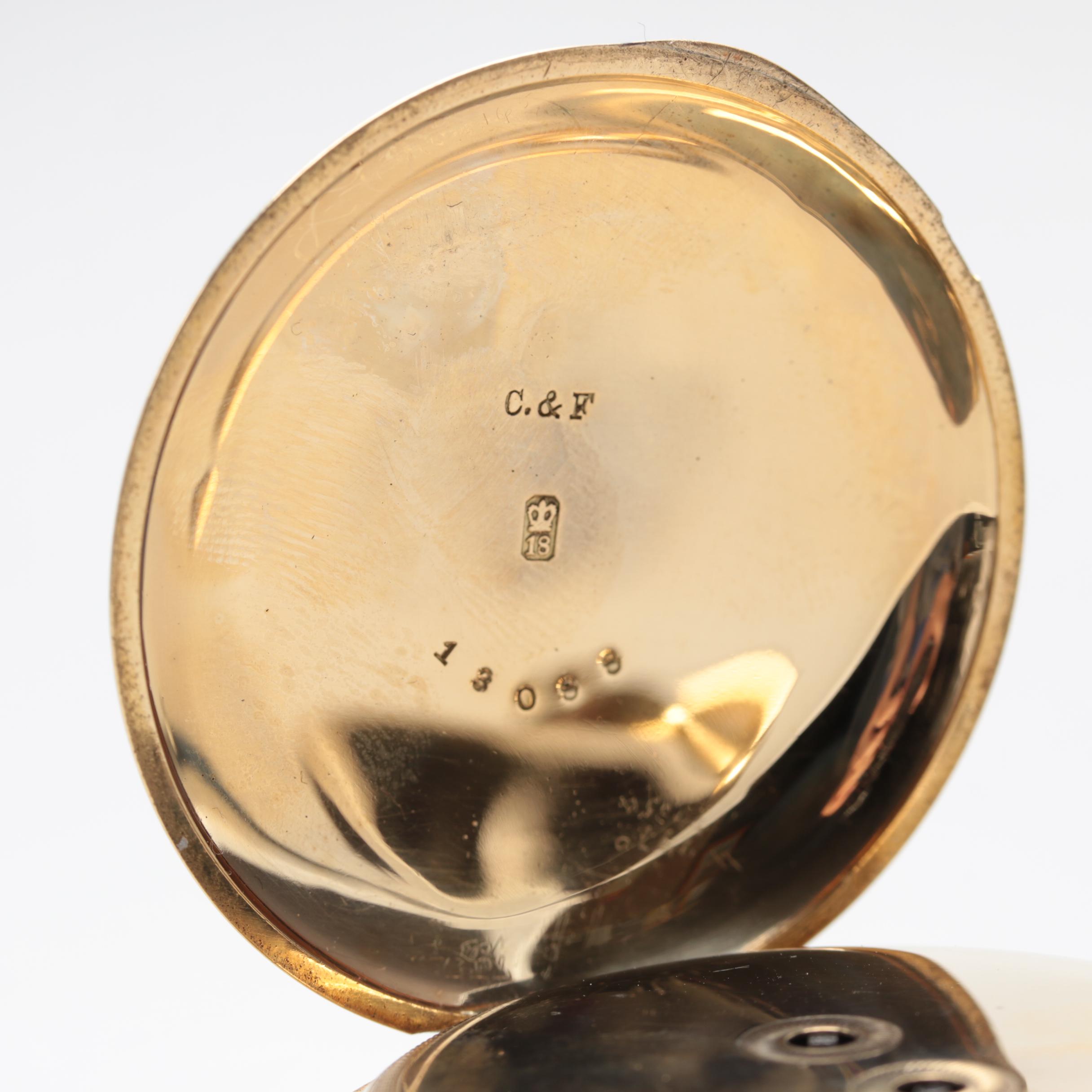 James Hoddell & Co. 18K Yellow Gold Hunter Case Pocket Watch