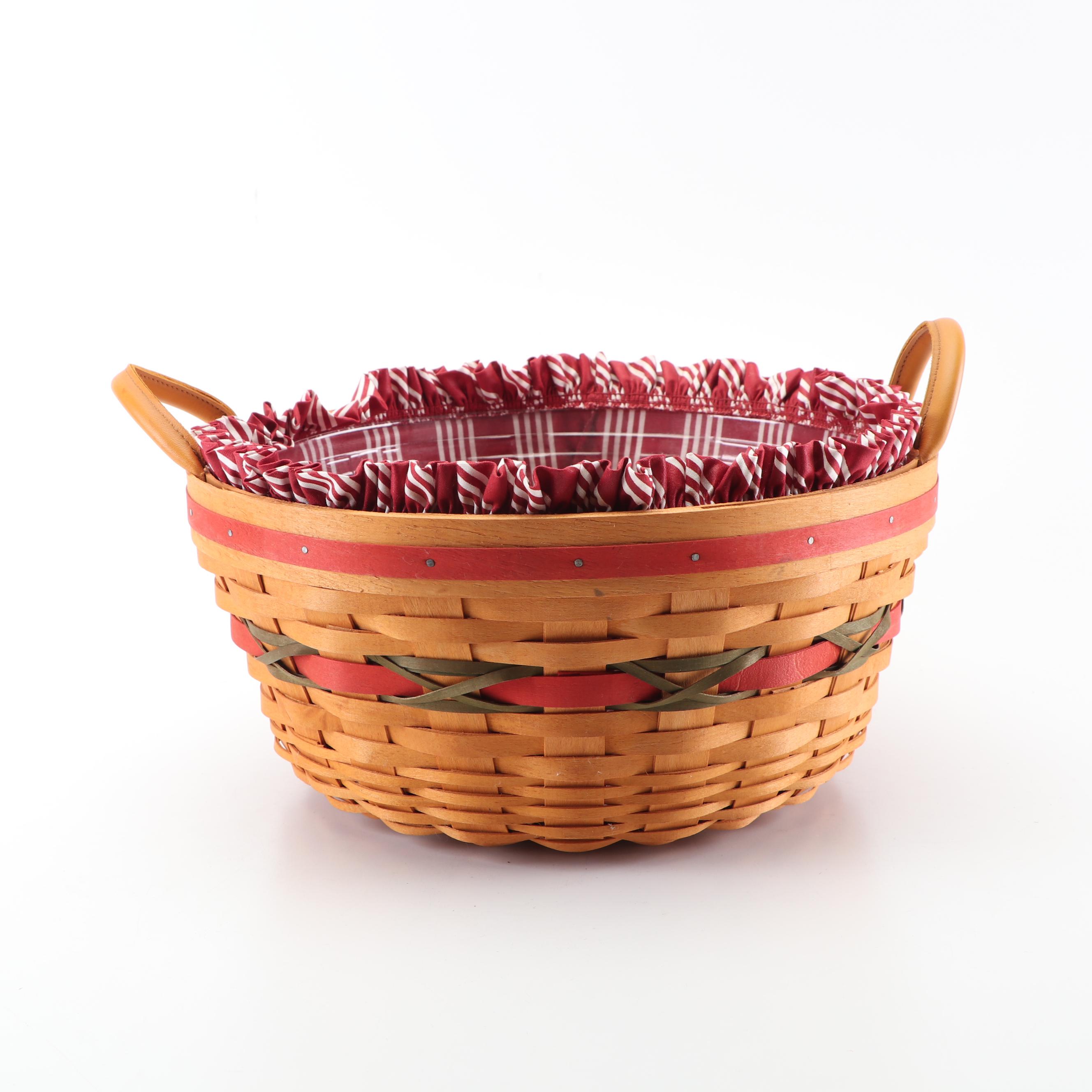 Longaberger "All American" Serveware and Basket with Mccoy Mixing Bowl and Dish