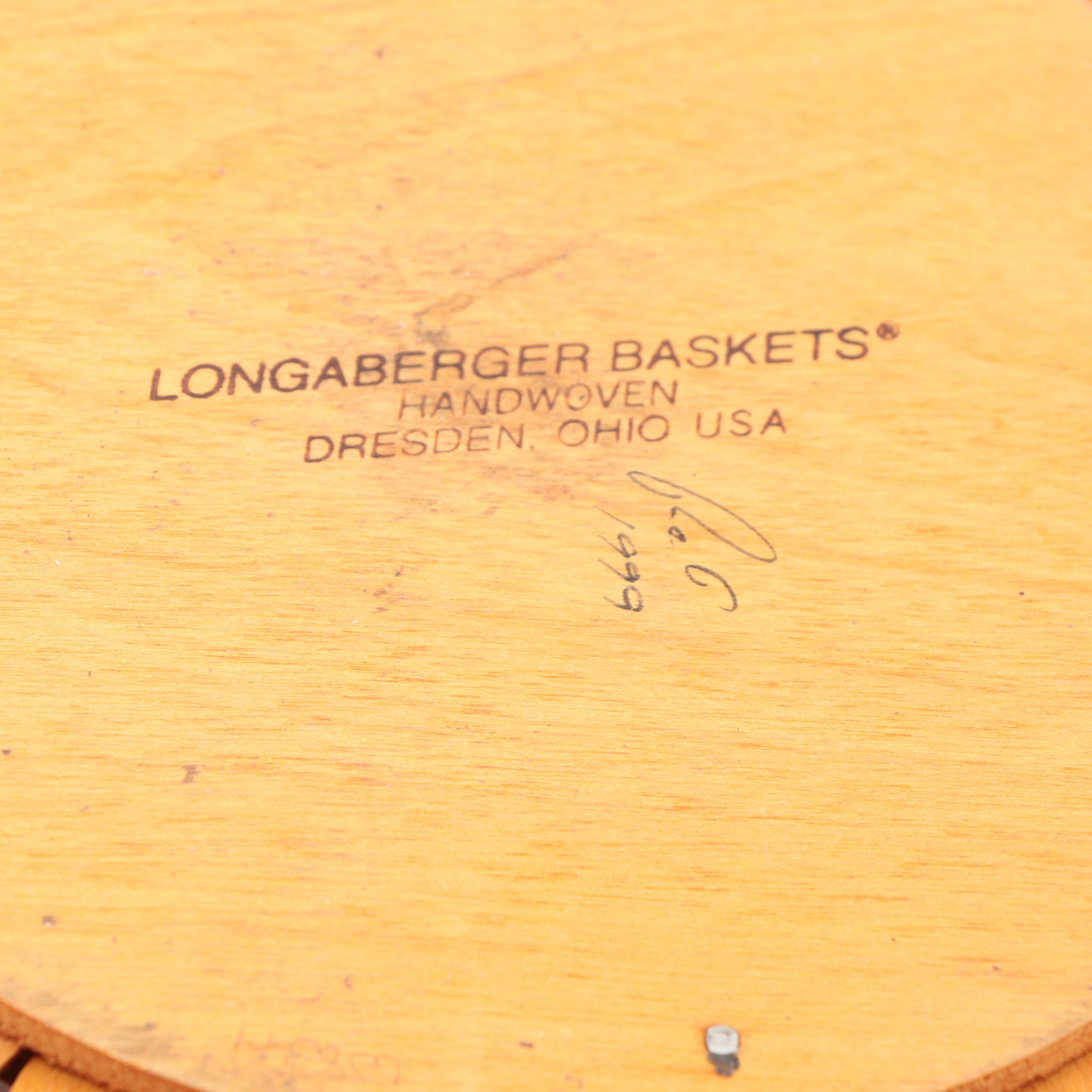 Longaberger "All American" Serveware and Basket with Mccoy Mixing Bowl and Dish