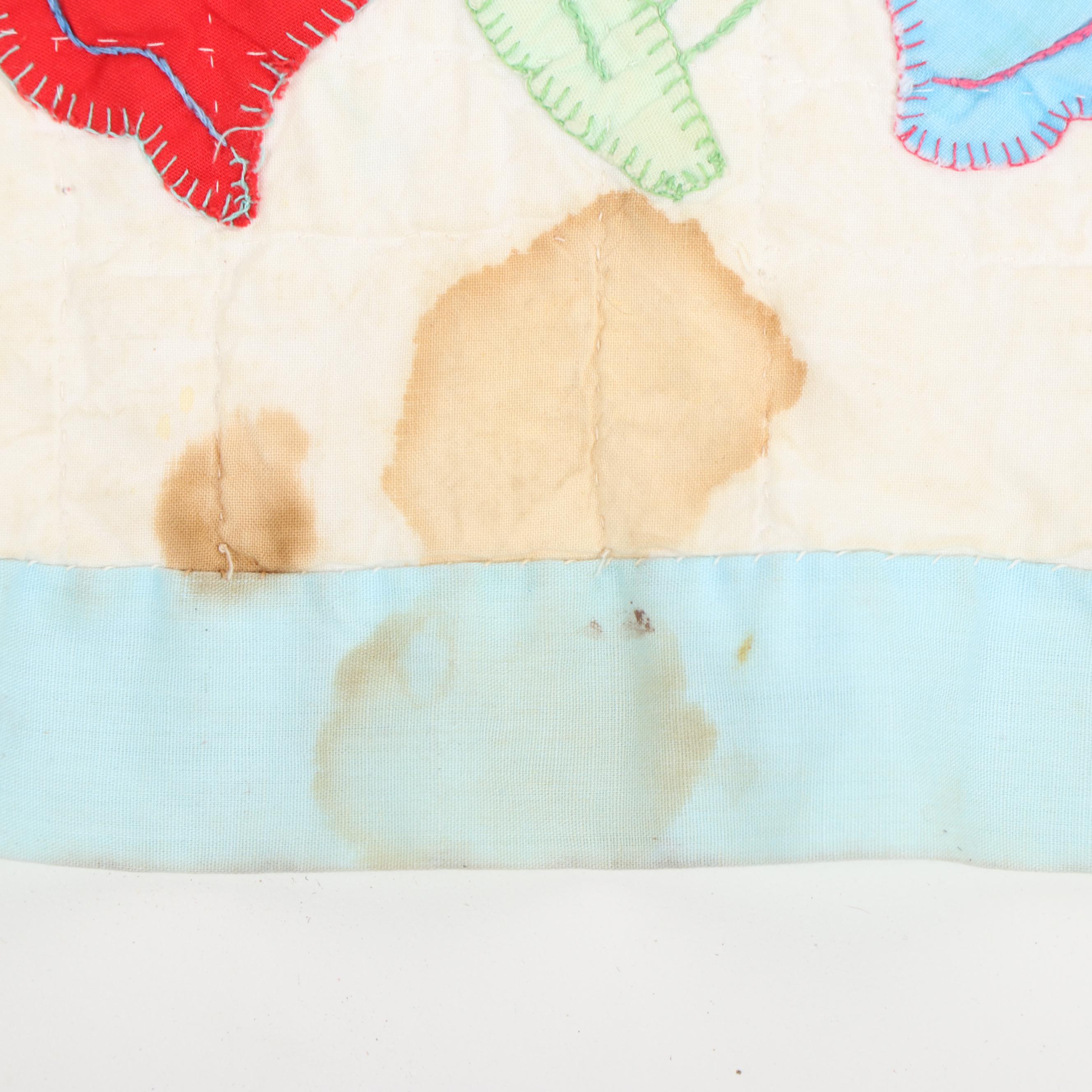 Handmade "Tulip" Applique Quilt