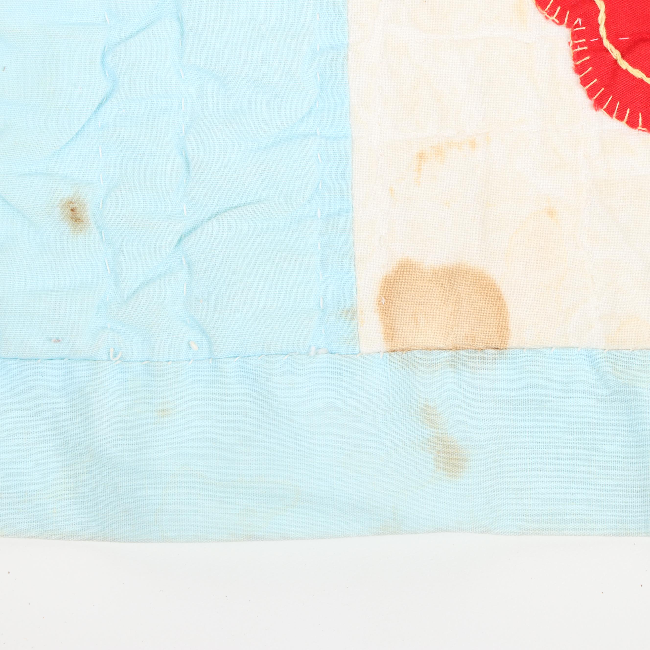 Handmade "Tulip" Applique Quilt