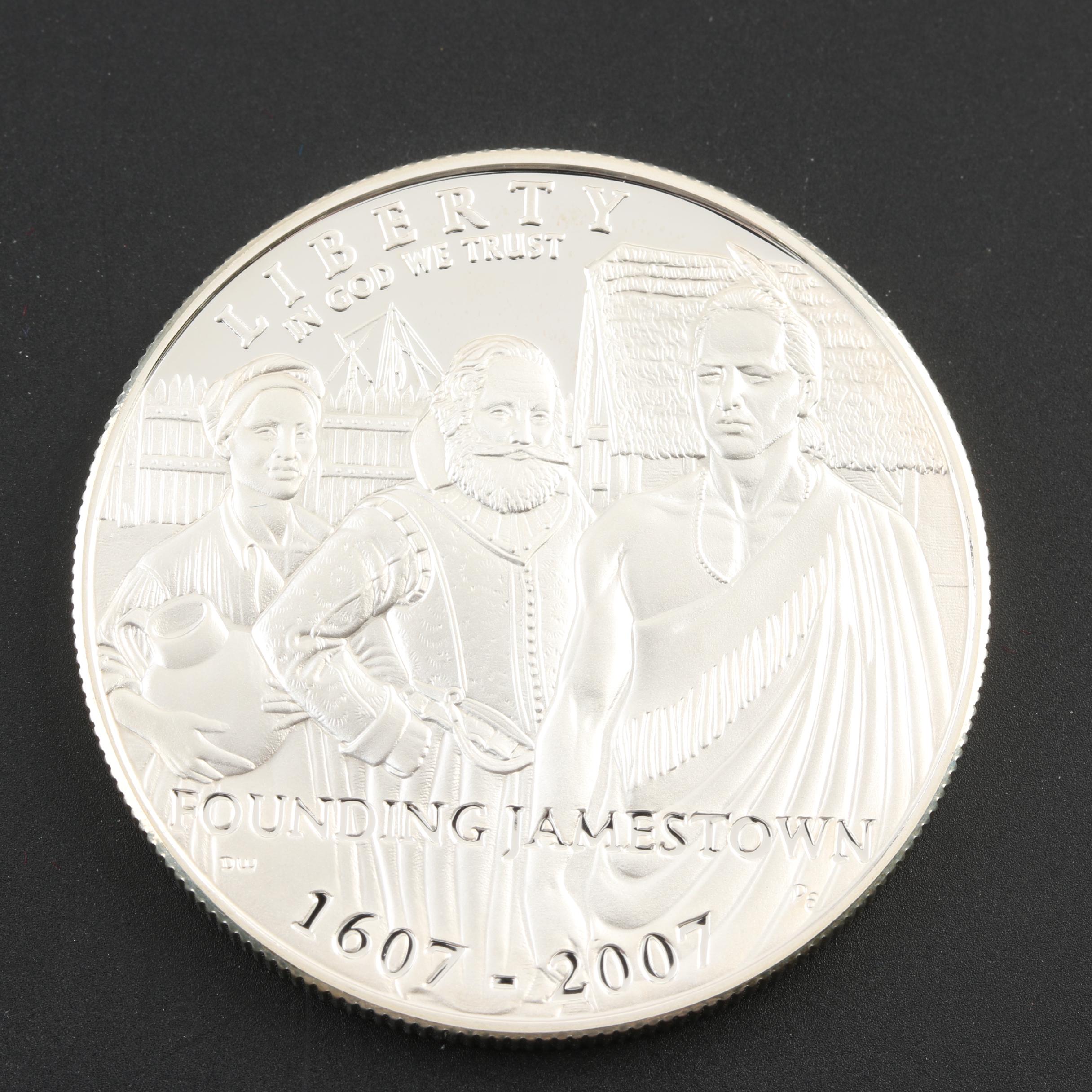 2007 Jamestown 400th Anniversary Commemorative Silver Proof Dollar
