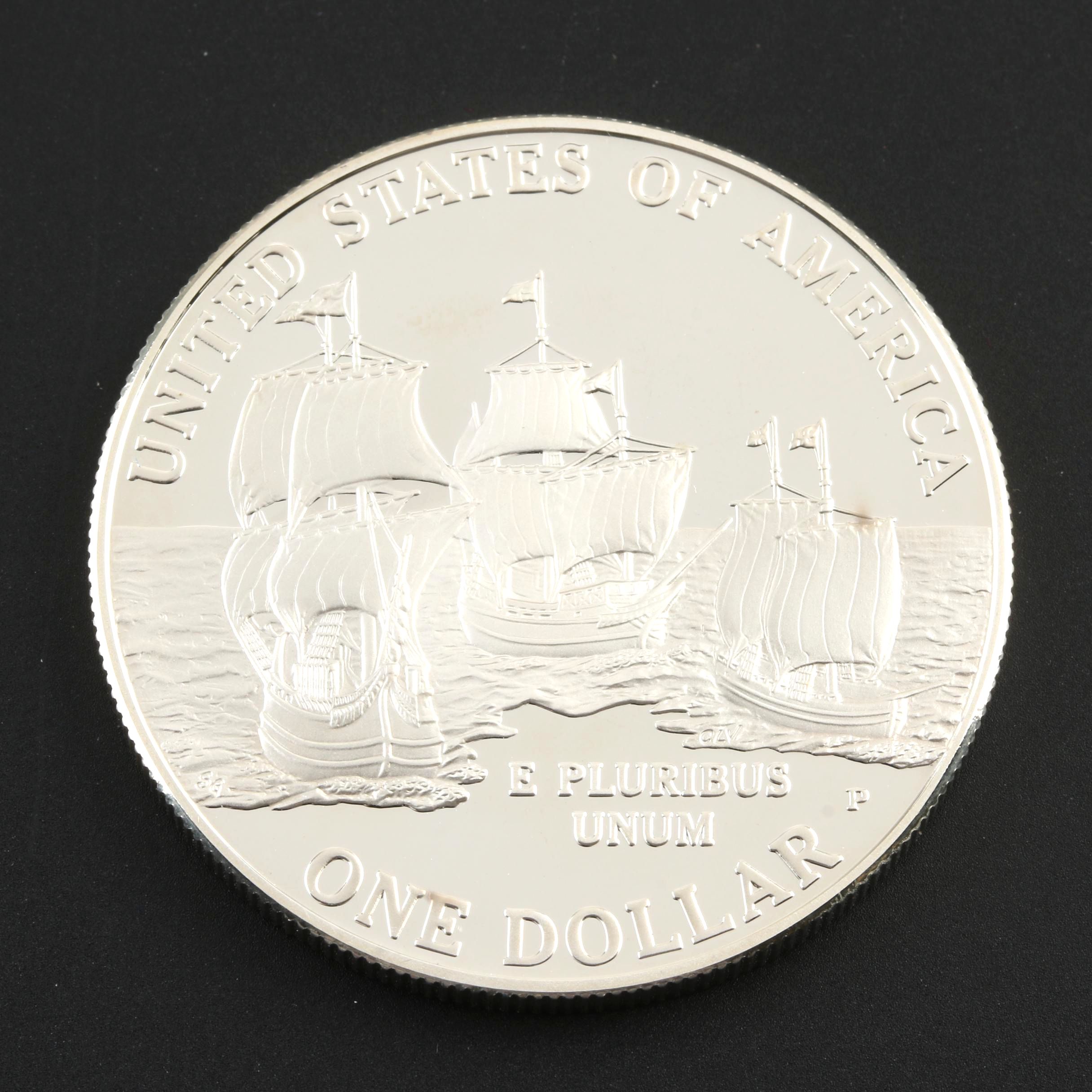 2007 Jamestown 400th Anniversary Commemorative Silver Proof Dollar