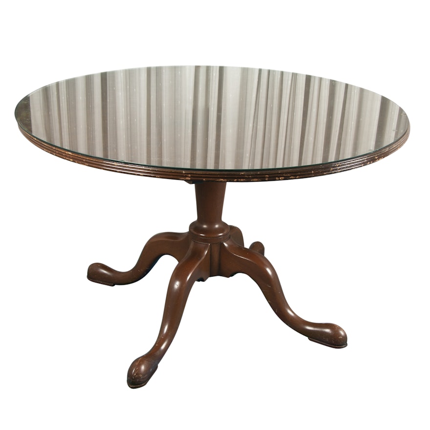 Queen Anne Style Mahogany Dining Table by Kittinger, Mid-20th Century