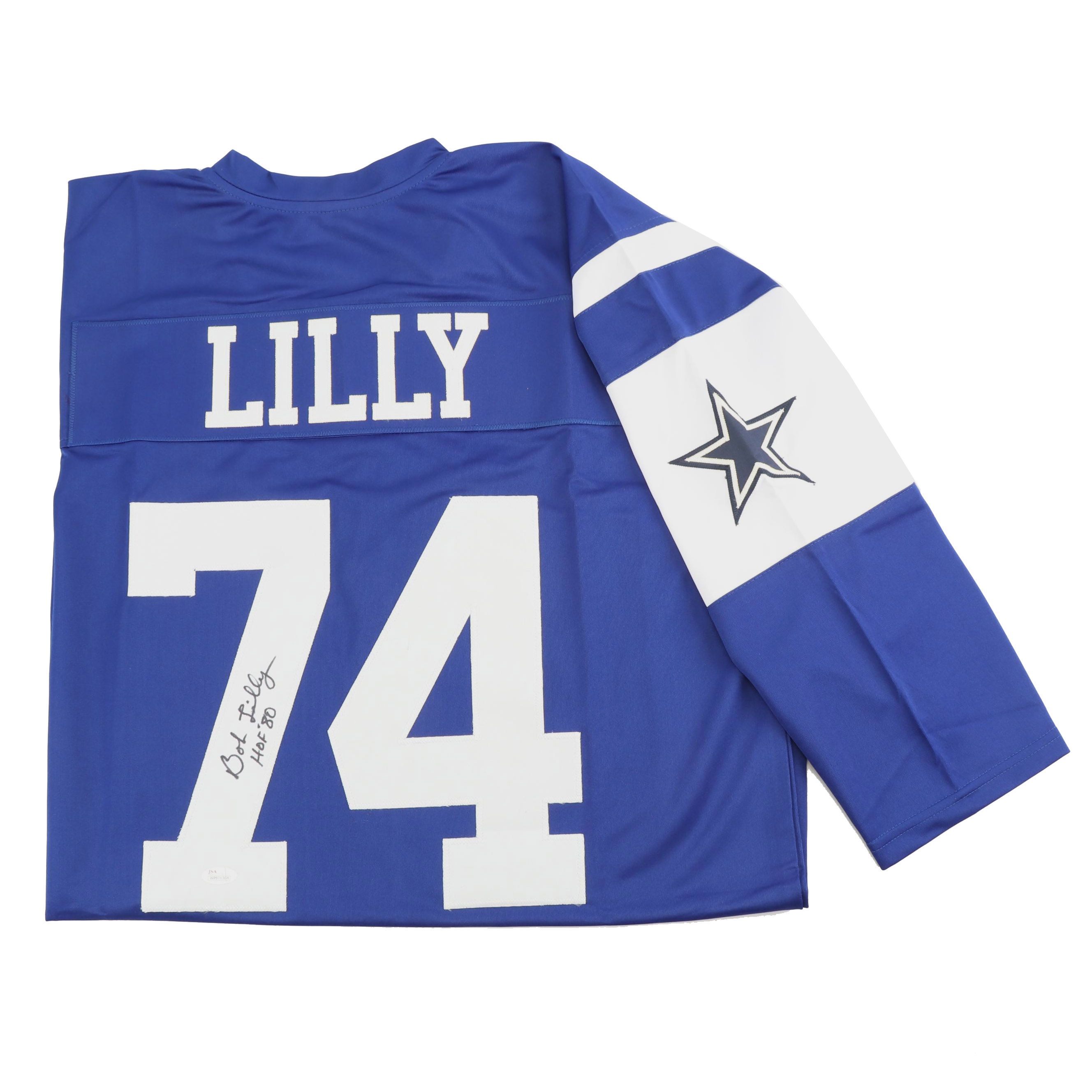 Bob Lilly Autographed Dallas Cowboys Replica Jersey - JSA COA