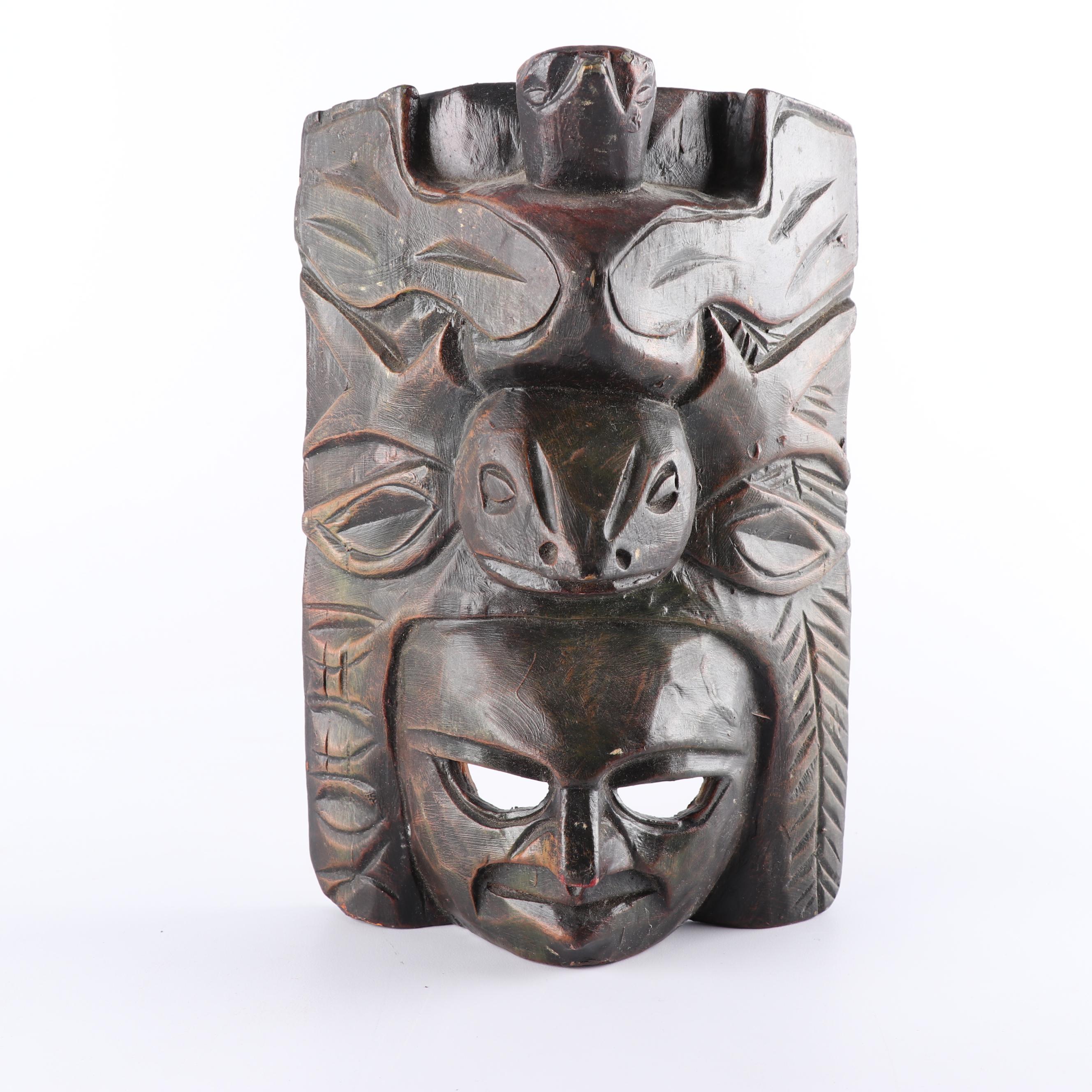 East African and Mexican Style Wood Masks and Carvings