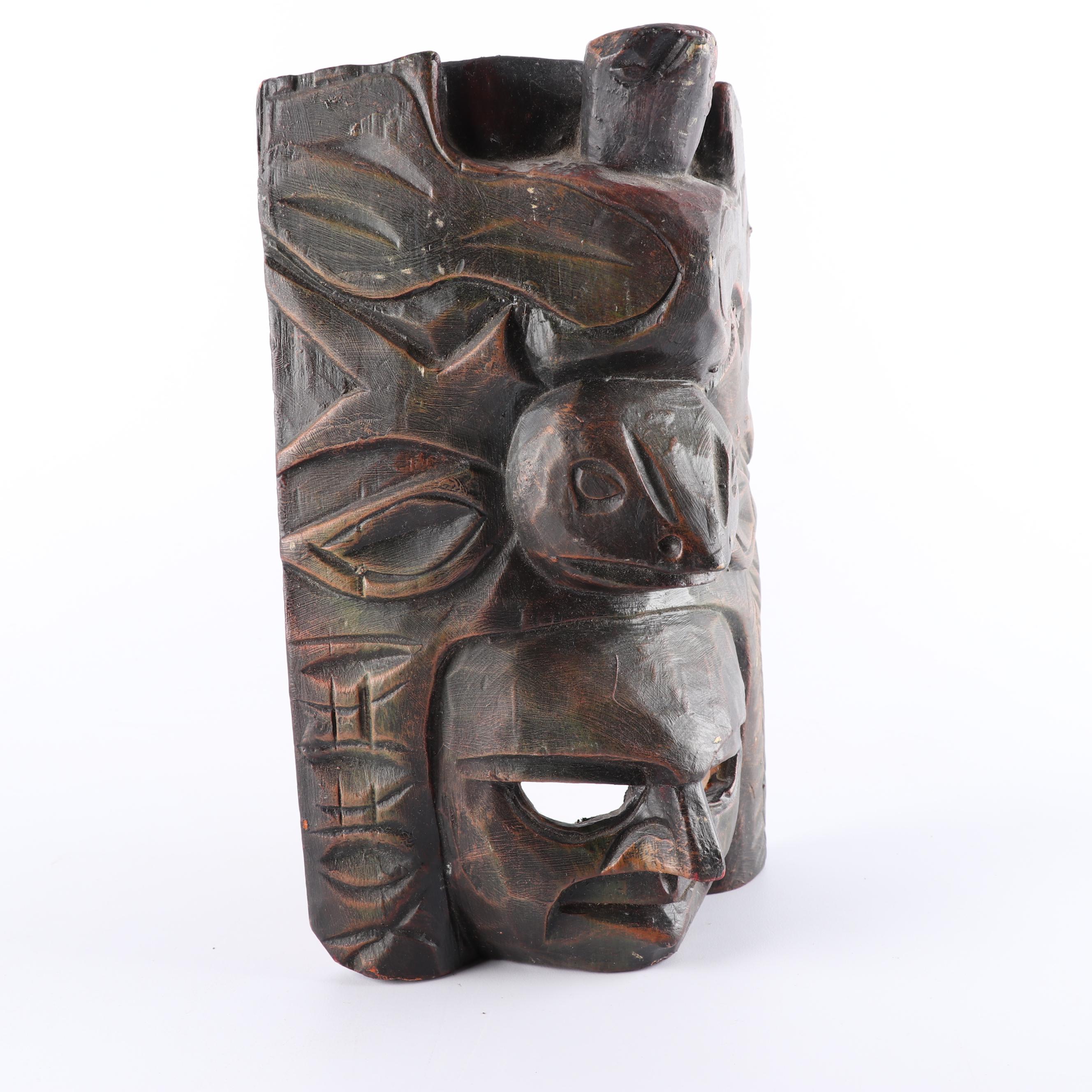 East African and Mexican Style Wood Masks and Carvings