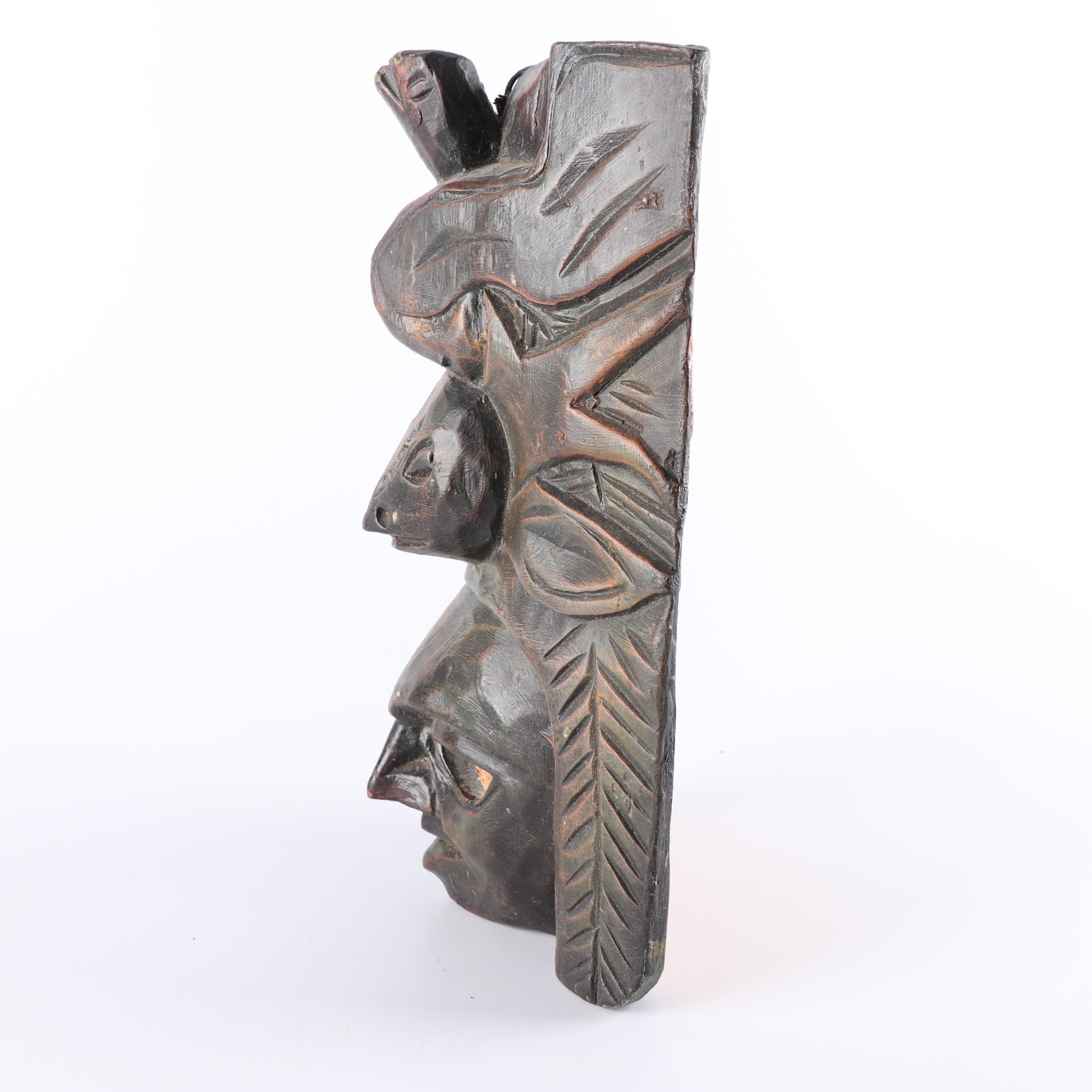 East African and Mexican Style Wood Masks and Carvings