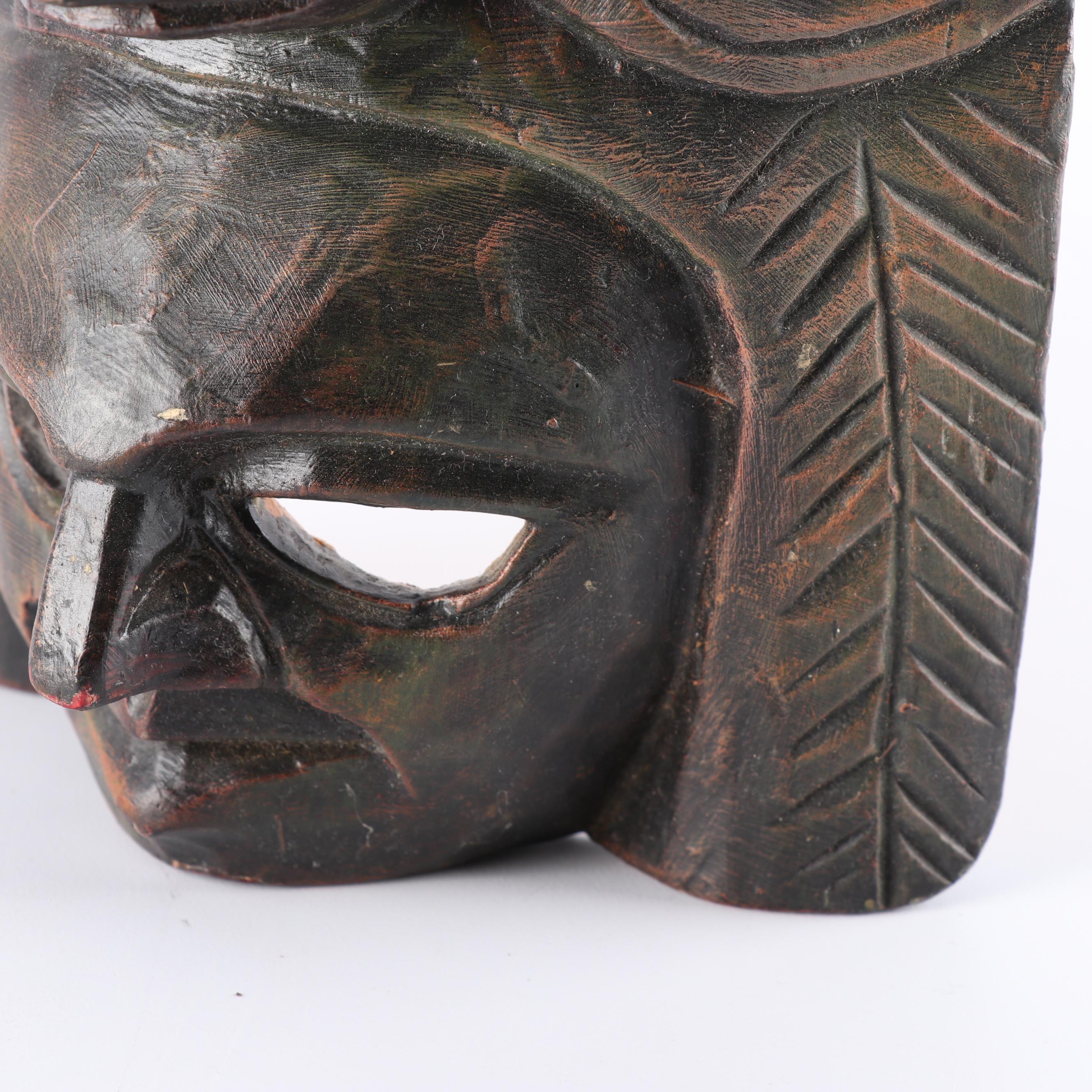East African and Mexican Style Wood Masks and Carvings
