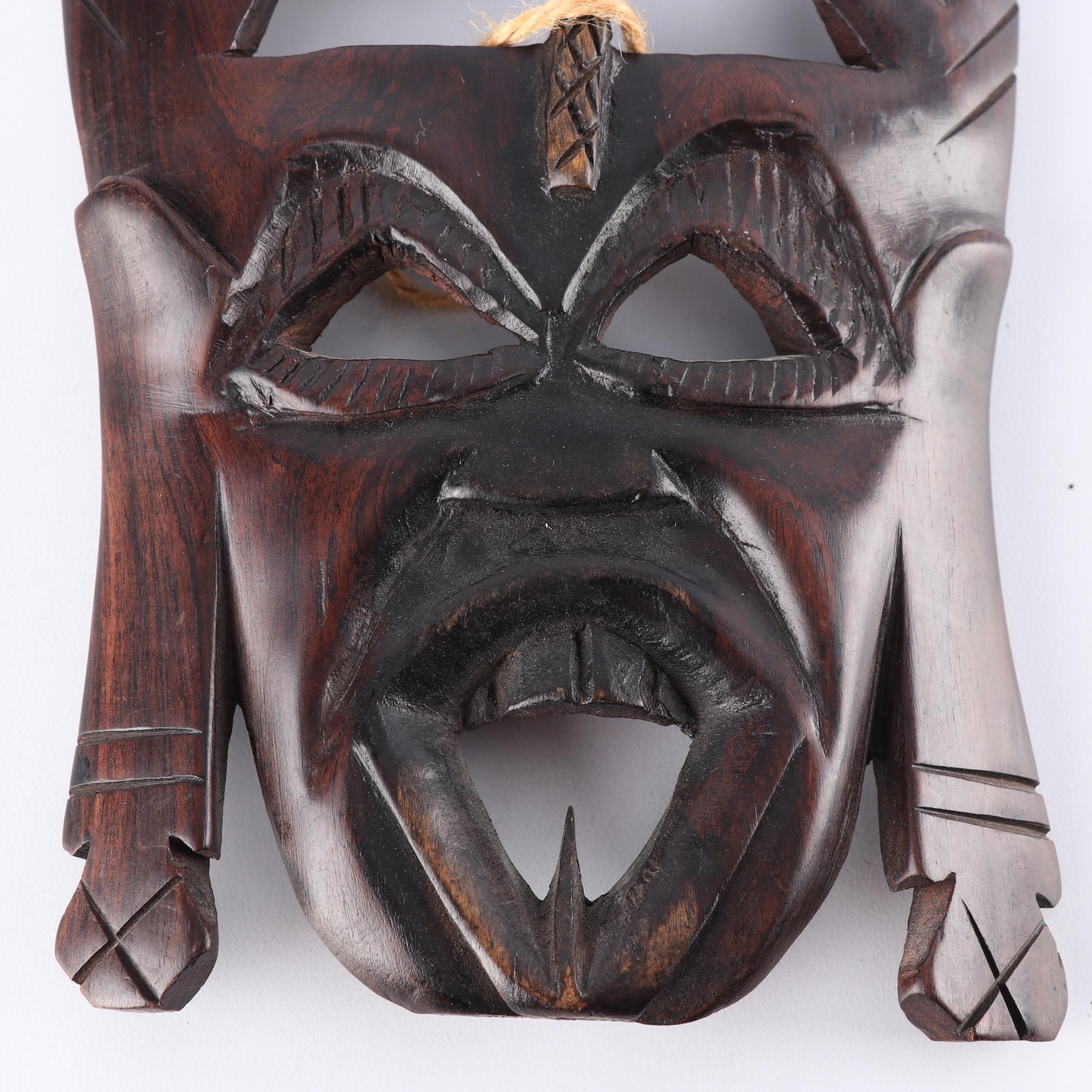 East African and Mexican Style Wood Masks and Carvings