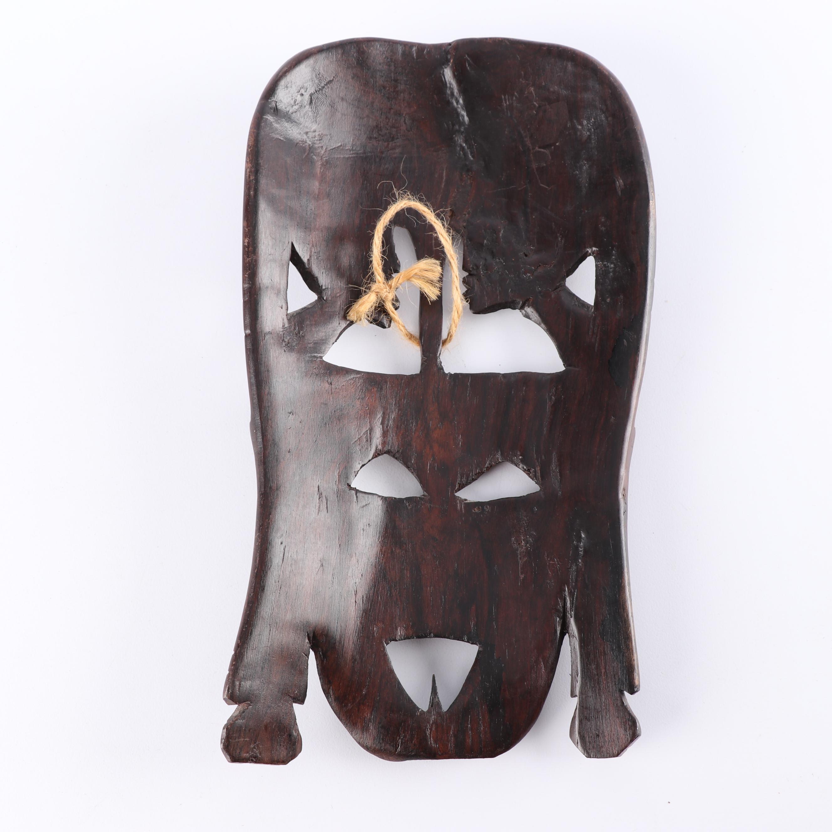 East African and Mexican Style Wood Masks and Carvings