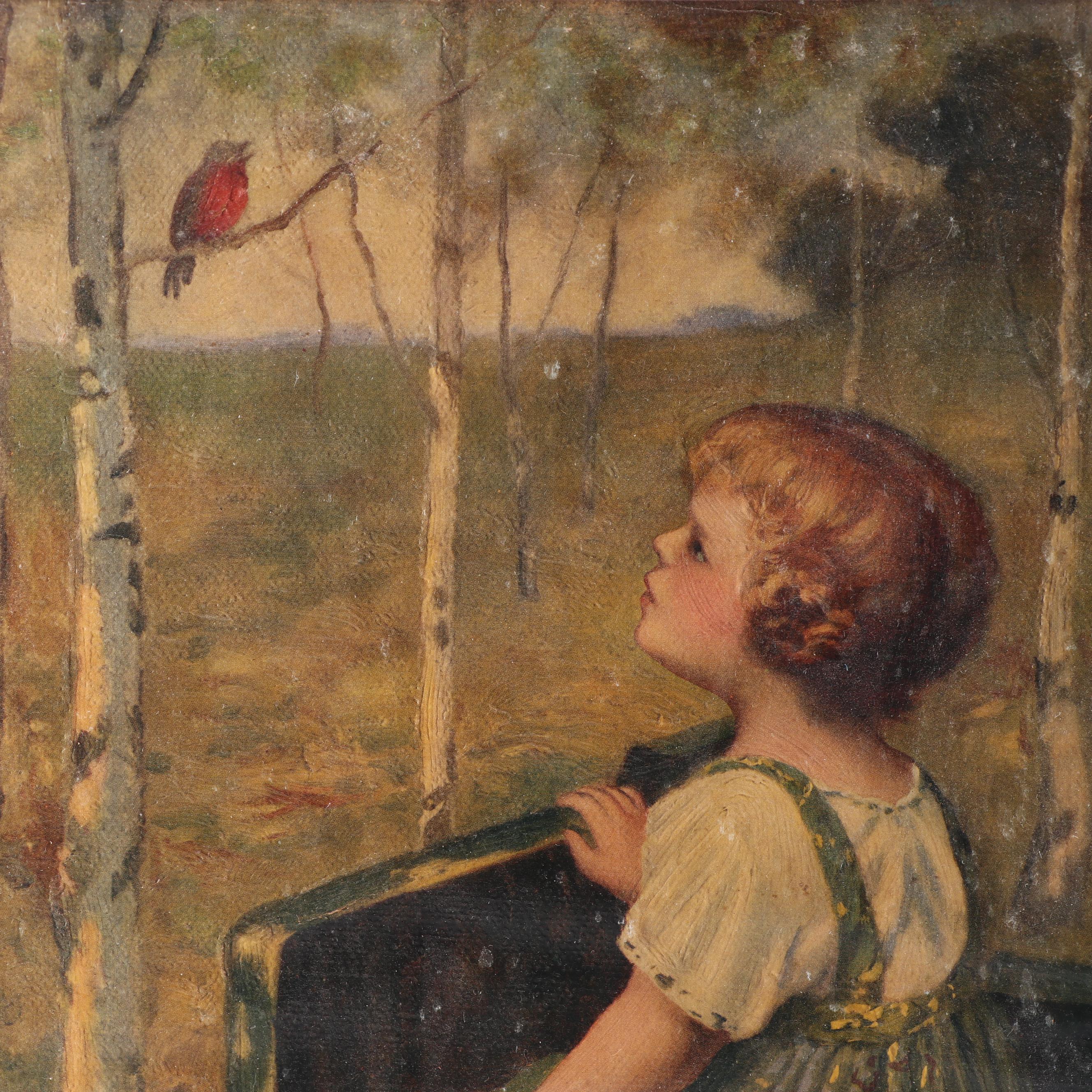 Offset Lithograph after Simon Glucklich "Spring Song"